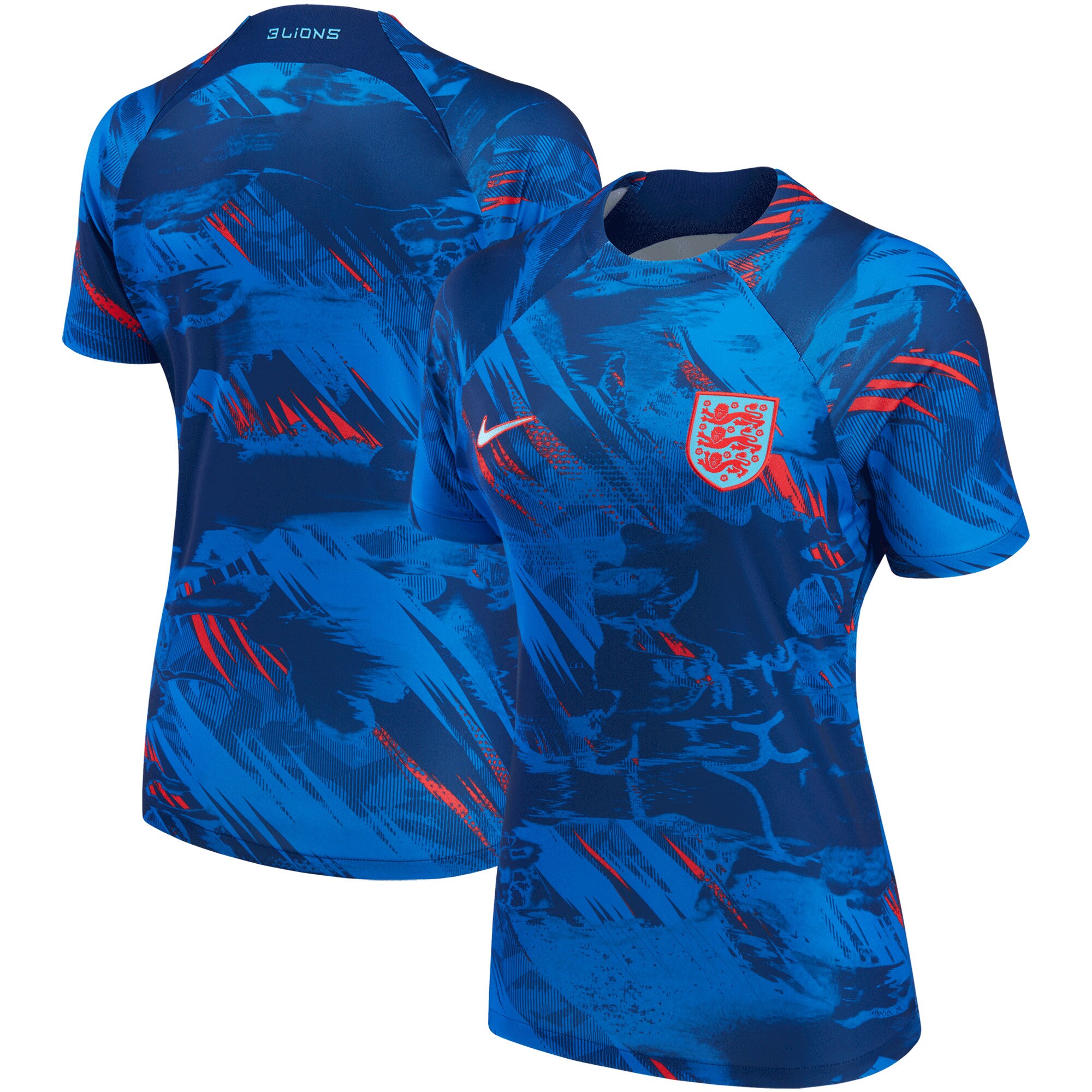 england national team nike womens 2022 pre-match top blue Collection | Australia Football Jerseys And World Cup Kits
