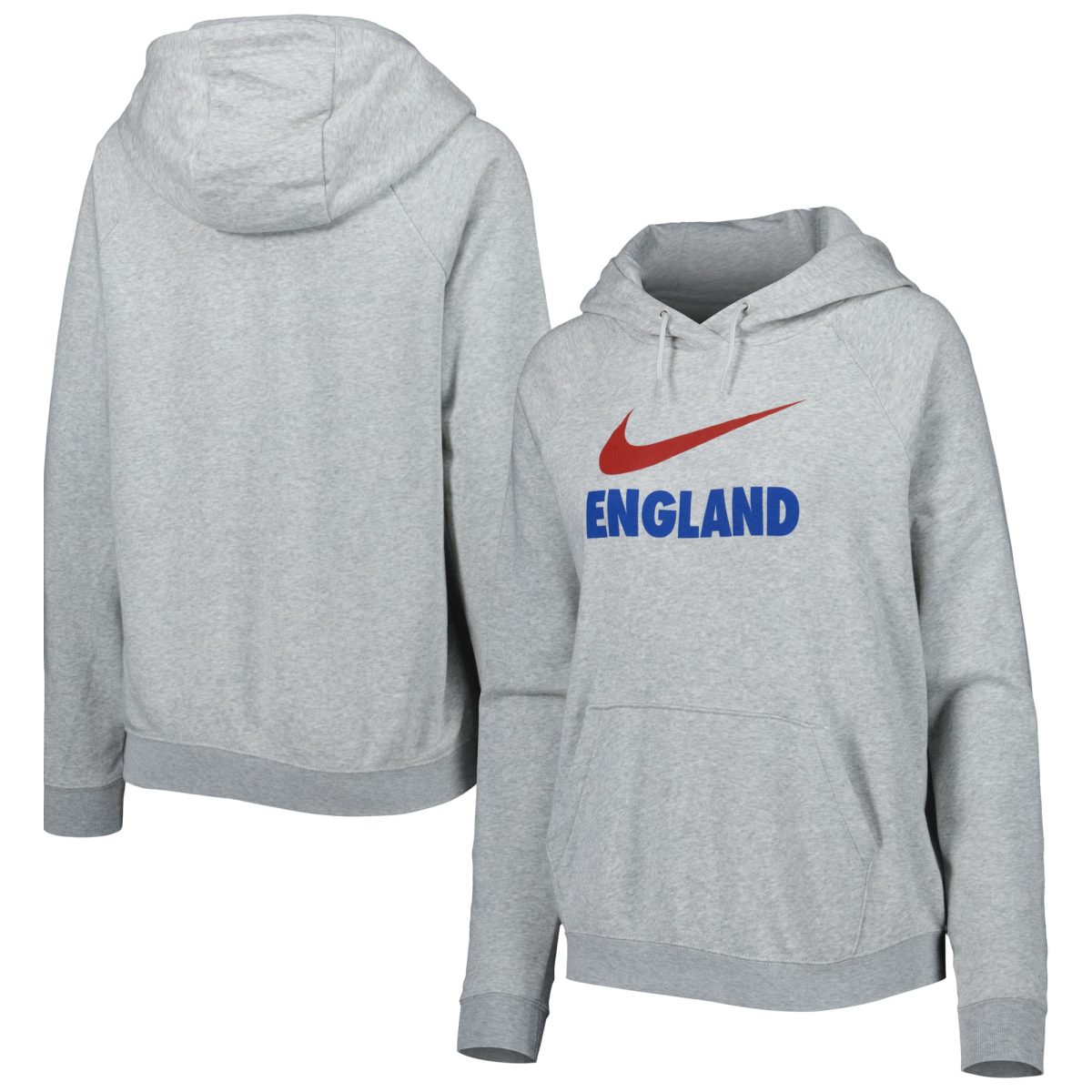 england national team nike womens lockup varsity fleece raglan pullover hoodie – heather gray Collection | Australia Football Jerseys And World Cup Kits