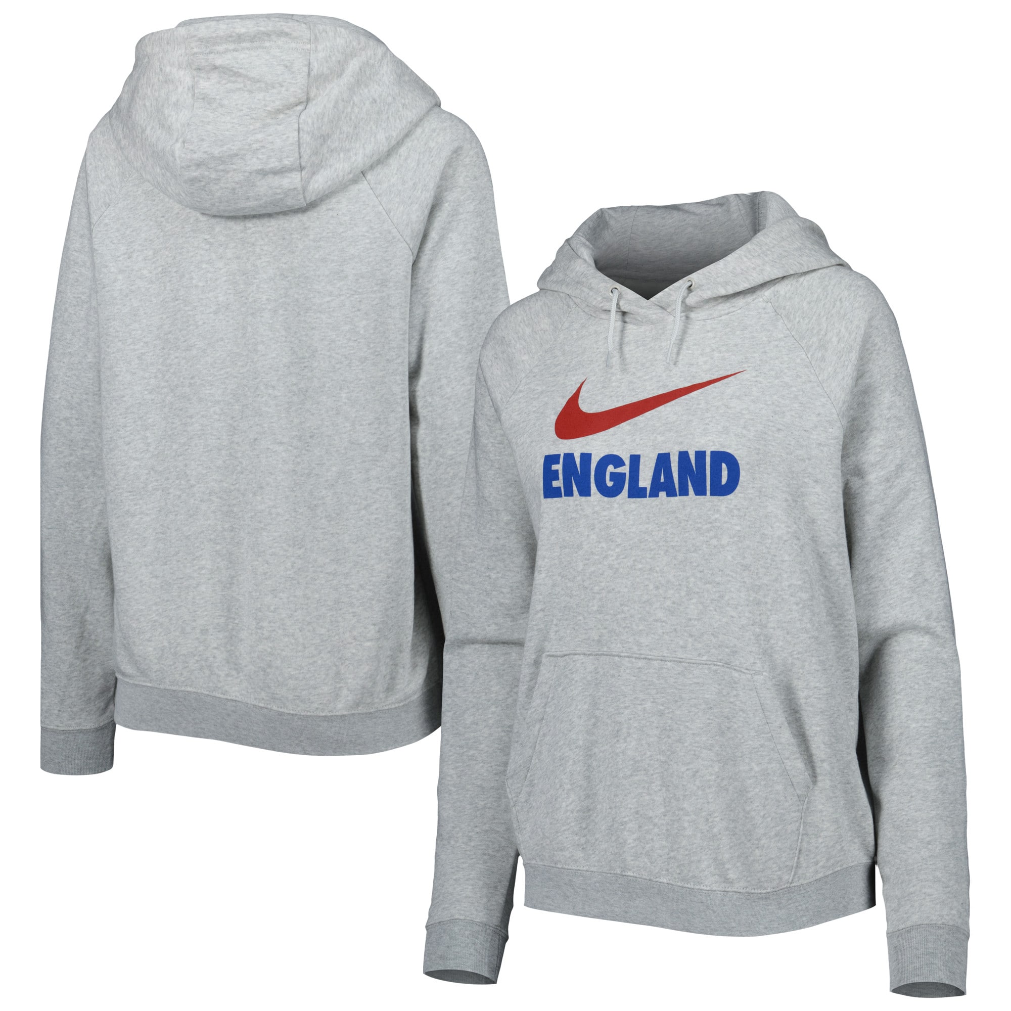 england national team nike womens lockup varsity fleece raglan pullover hoodie – heather gray Collection | Australia Football Jerseys And World Cup Kits