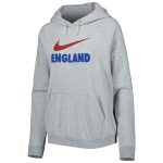 england national team nike womens lockup varsity fleece raglan pullover hoodie – heather gray Collection | Australia Football Jerseys And World Cup Kits