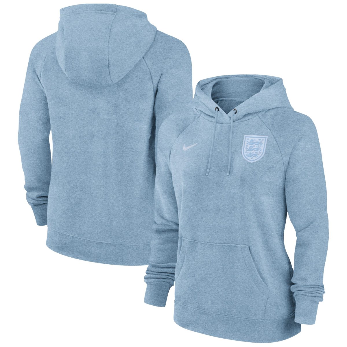 england womens national team nike womens essential raglan pullover hoodie – light blue Collection | Australia Football Jerseys And World Cup Kits