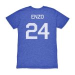 enzo fernández argentina national team 1863fc player vintage tri-blend t-shirt – blue Collection | Australia Football Jerseys And World Cup Kits
