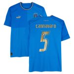 fabio cannavaro italy national team autographed fanatics authentic 2022-23 blue home puma jersey – bas Collection | Australia Football Jerseys And World Cup Kits