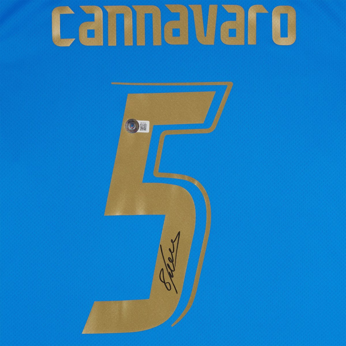 fabio cannavaro italy national team autographed fanatics authentic 2022-23 blue home puma jersey – bas Collection | Australia Football Jerseys And World Cup Kits