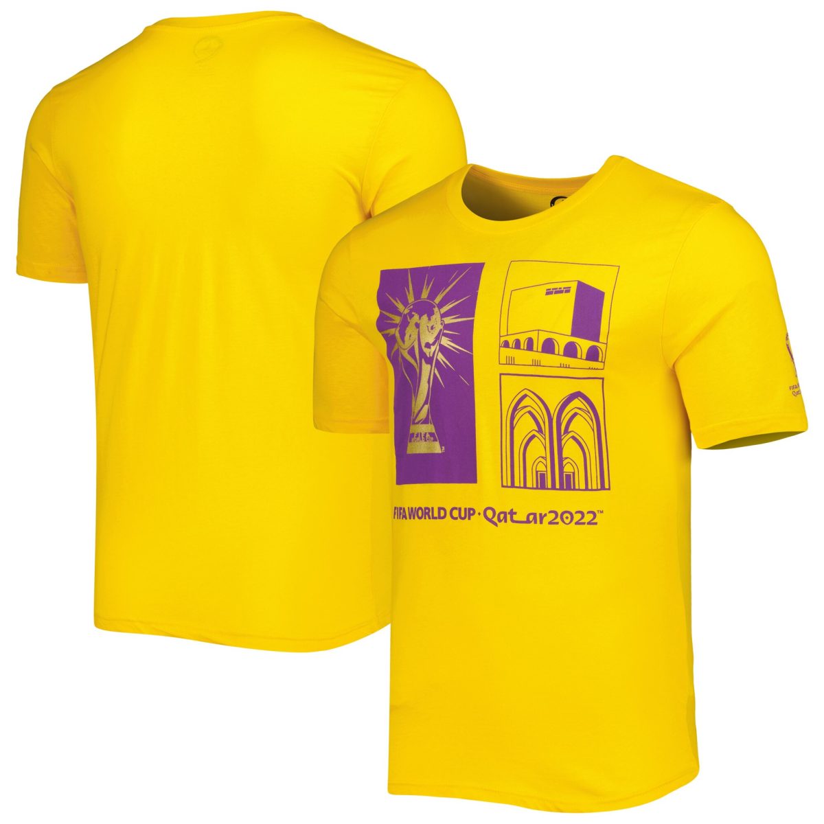 fifa world cup qatar 2022 around the world t-shirt – yellow Collection | Australia Football Jerseys And World Cup Kits