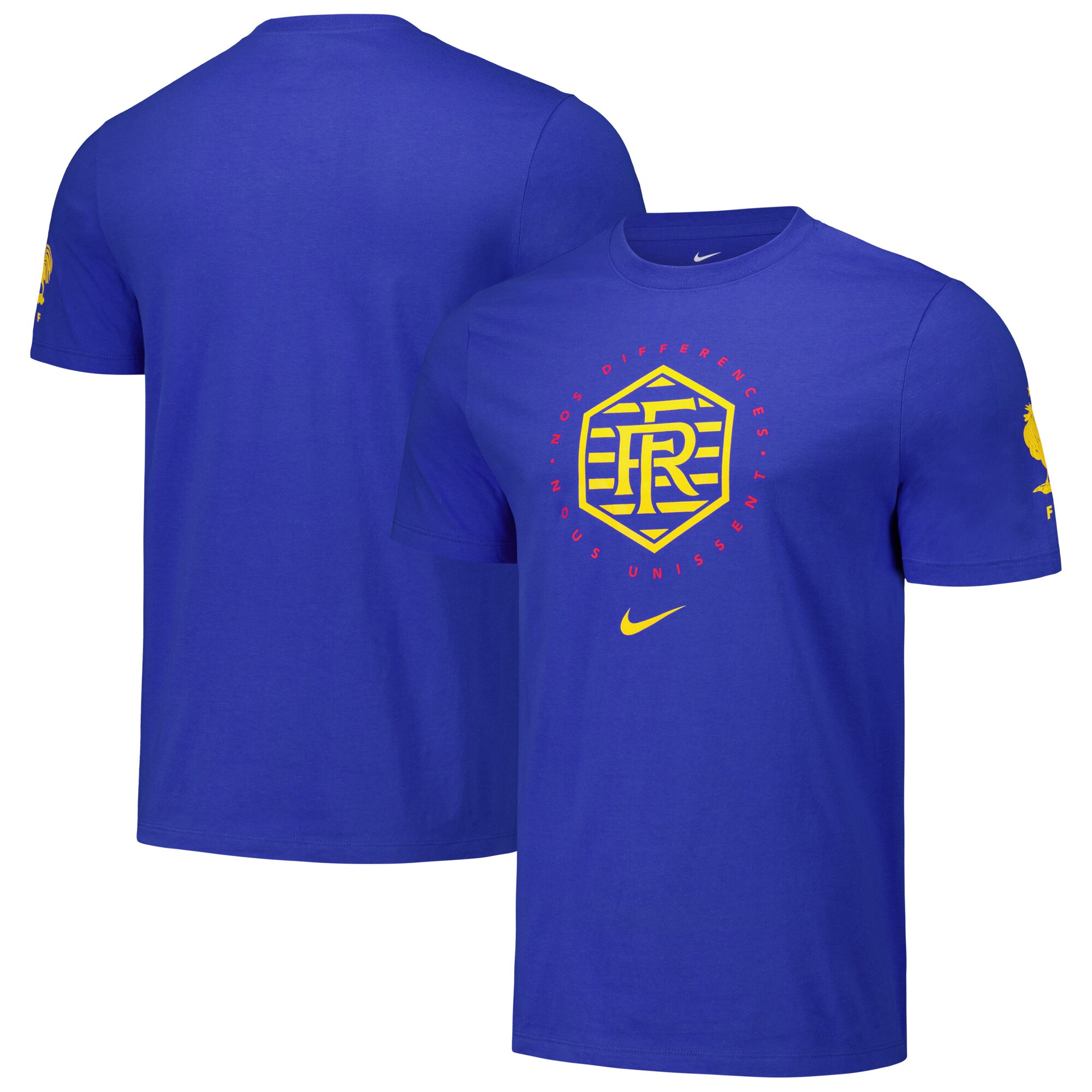 france national team nike localized core cotton t-shirt – royal Collection | Australia Football Jerseys And World Cup Kits