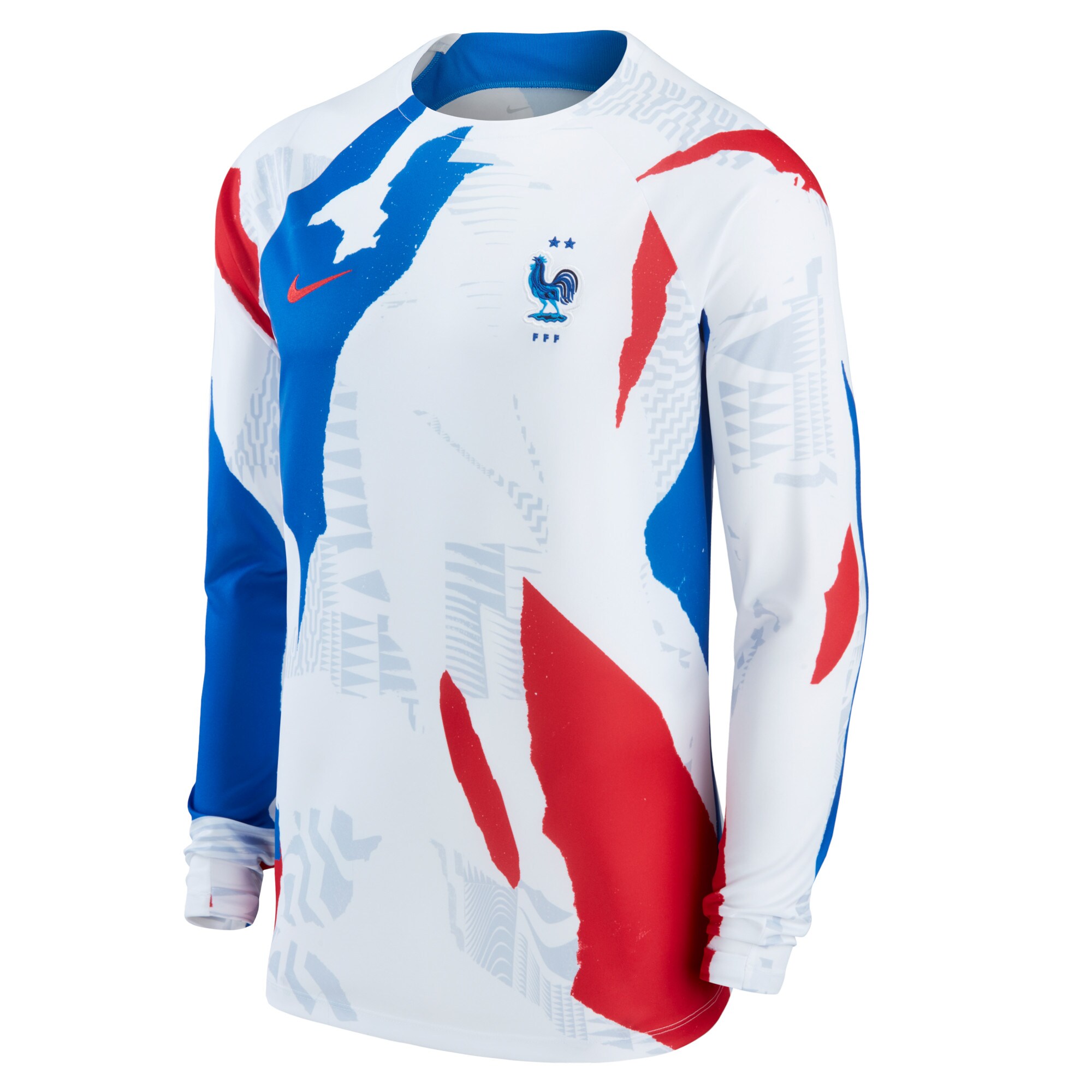 france national team nike pre-match long sleeve top – white Collection | Australia Football Jerseys And World Cup Kits