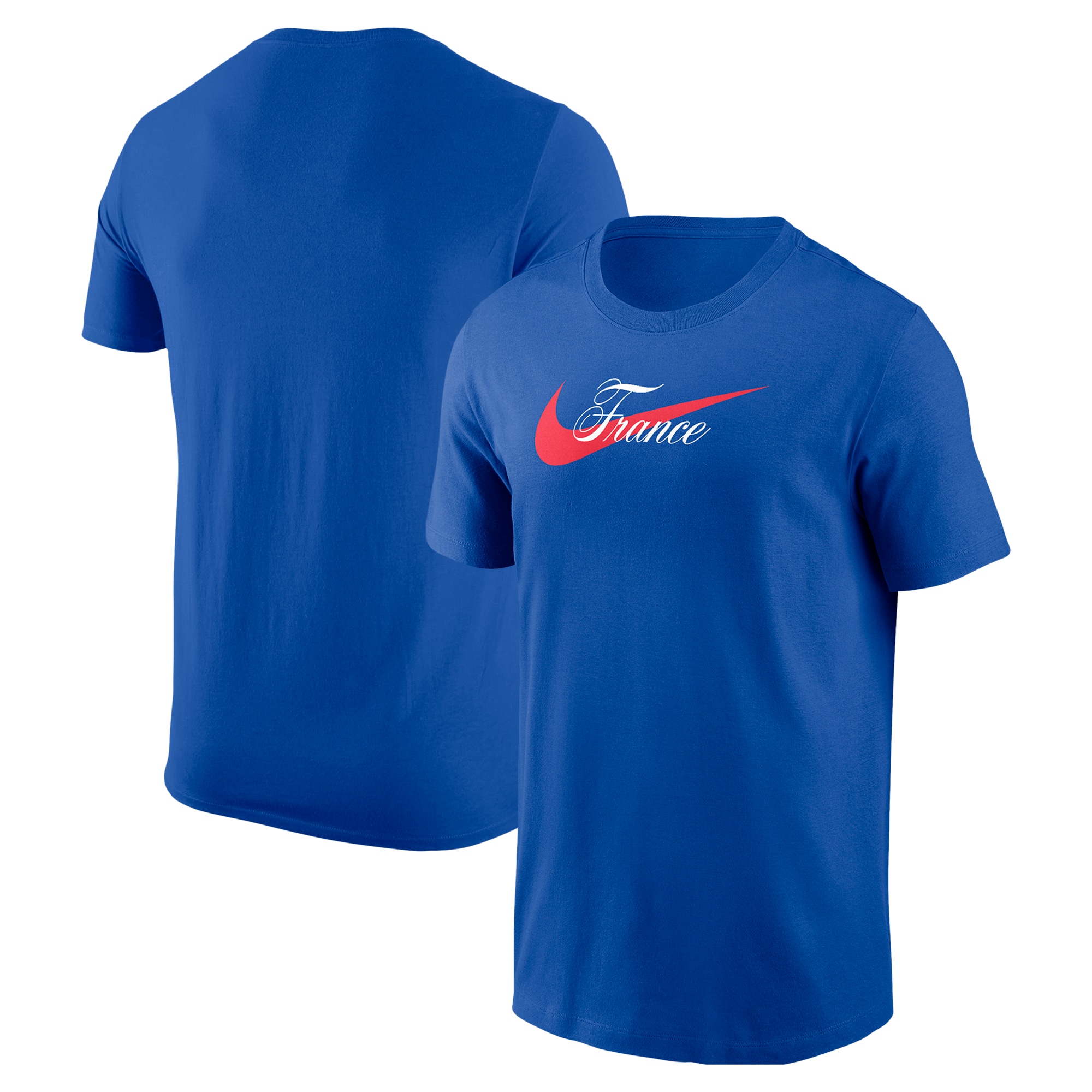 france national team nike team wordmark swoosh core t-shirt – royal Collection | Australia Football Jerseys And World Cup Kits