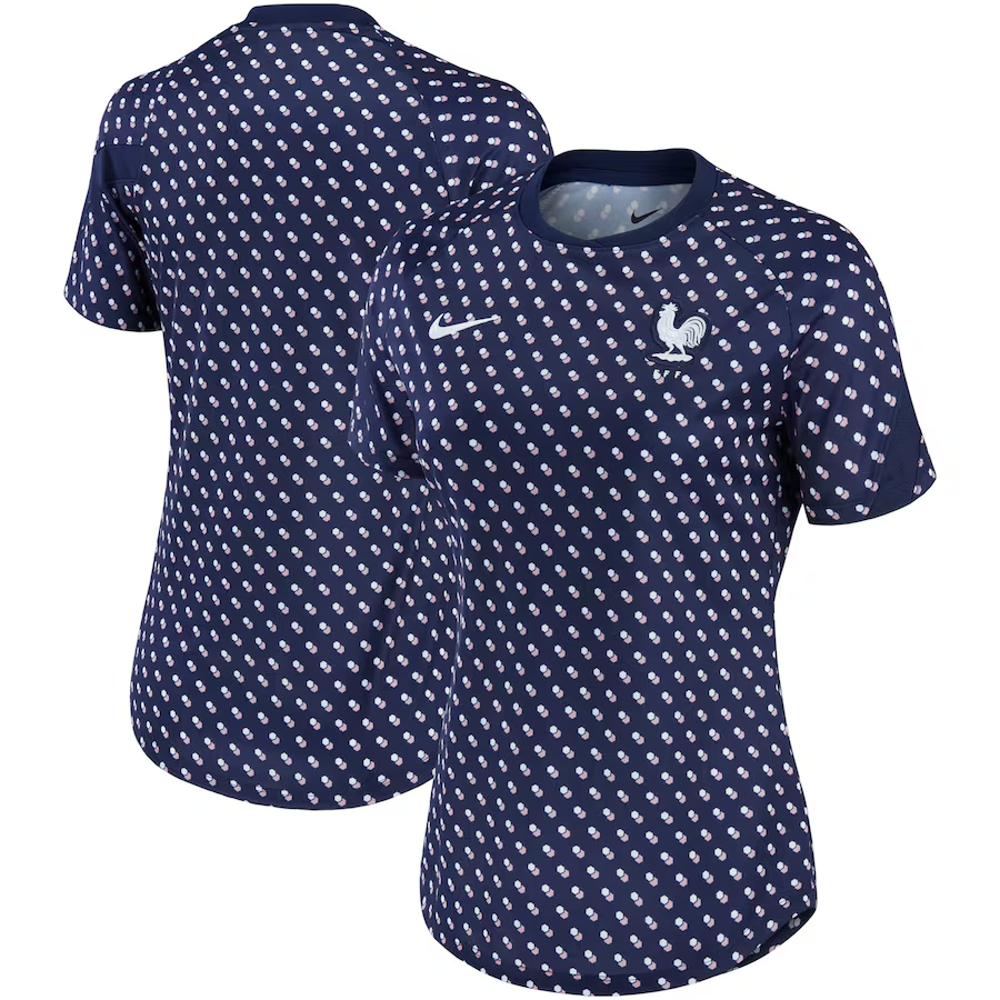 france national team nike womens 202223 pre-match home performance top – navy Collection | Australia Football Jerseys And World Cup Kits
