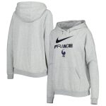 france national team nike womens lockup varsity fleece raglan pullover hoodie – heather gray Collection | Australia Football Jerseys And World Cup Kits