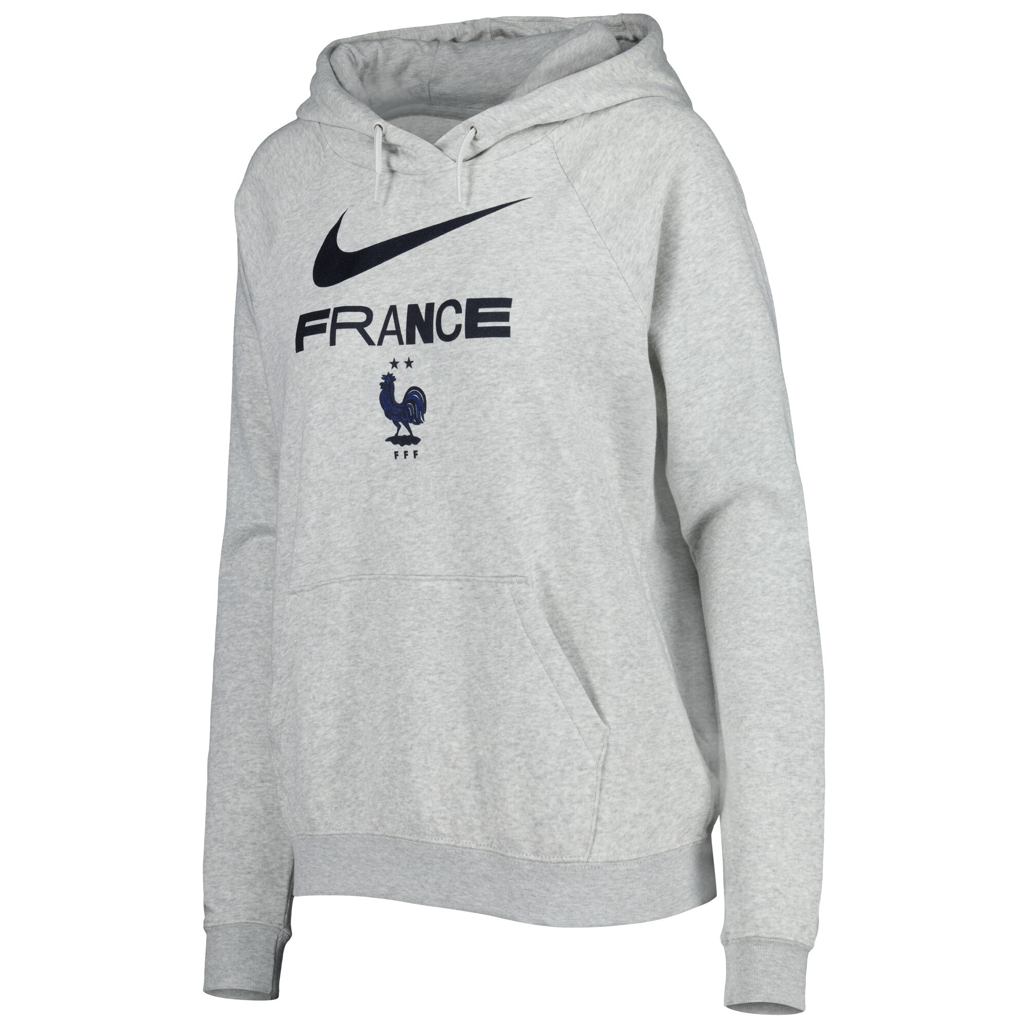 france national team nike womens lockup varsity fleece raglan pullover hoodie – heather gray Collection | Australia Football Jerseys And World Cup Kits