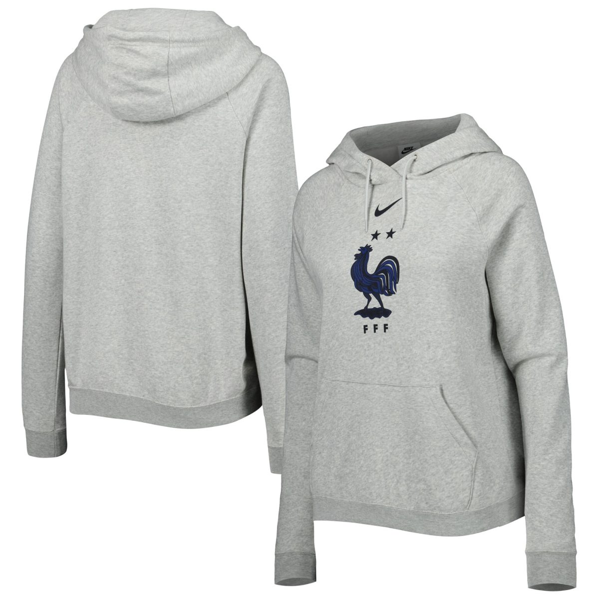 france national team nike womens varsity raglan tri-blend pullover hoodie – heather gray Collection | Australia Football Jerseys And World Cup Kits