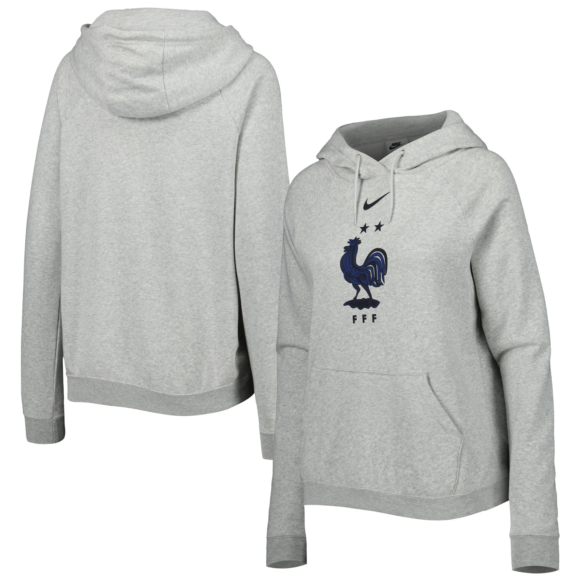 france national team nike womens varsity raglan tri-blend pullover hoodie – heather gray Collection | Australia Football Jerseys And World Cup Kits