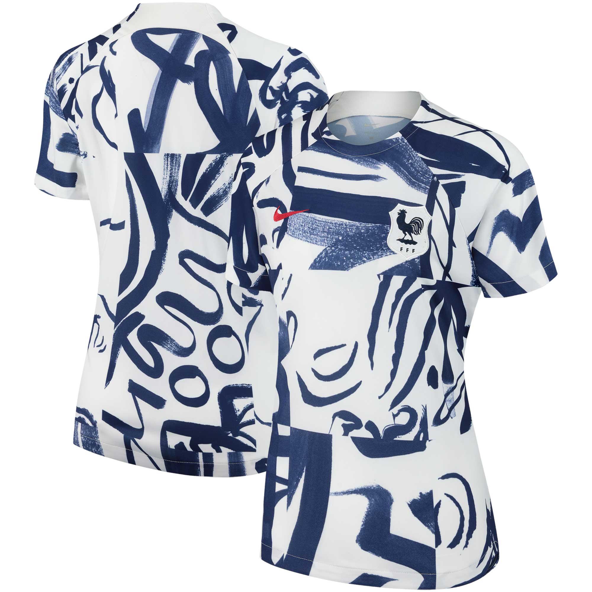 france womens national team nike womens 2023 pre-match top – white Collection | Australia Football Jerseys And World Cup Kits