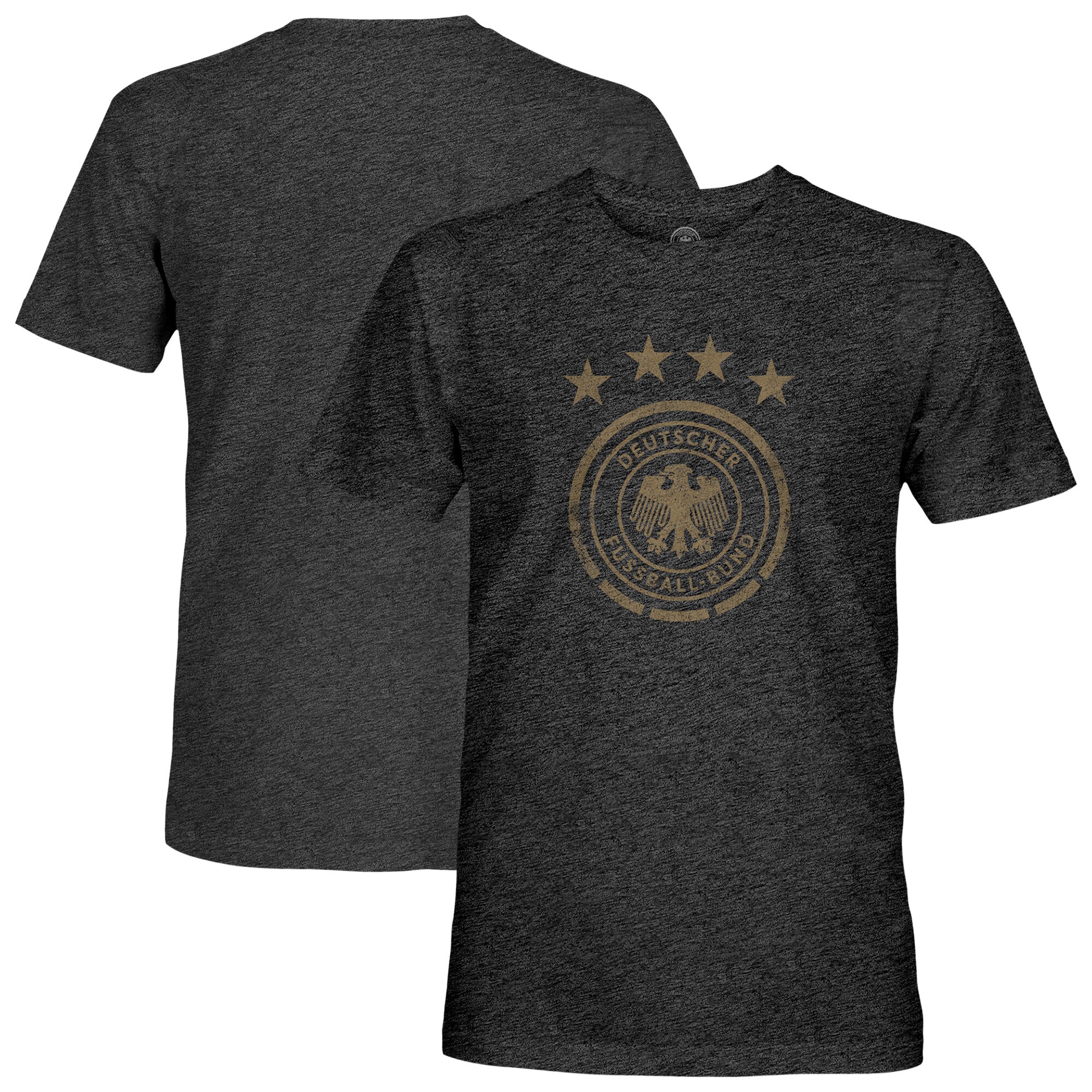 germany national team 1863fc mono badge vintage tri-blend t-shirt – heather black Collection | Australia Football Jerseys And World Cup Kits