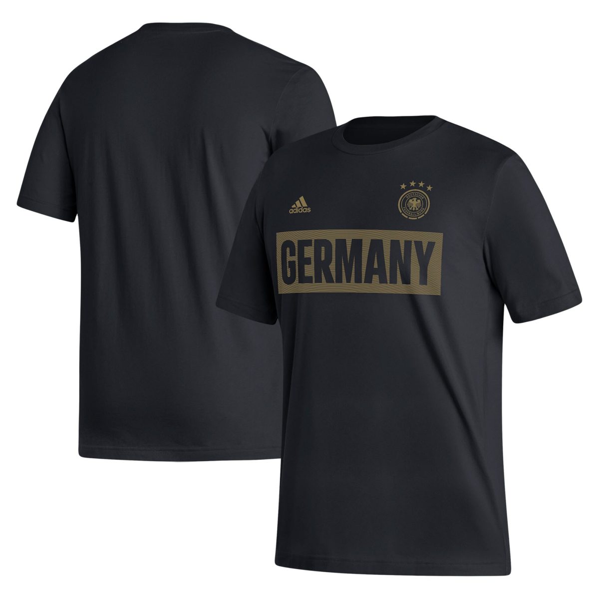 germany national team adidas culture bar t-shirt – black Collection | Australia Football Jerseys And World Cup Kits