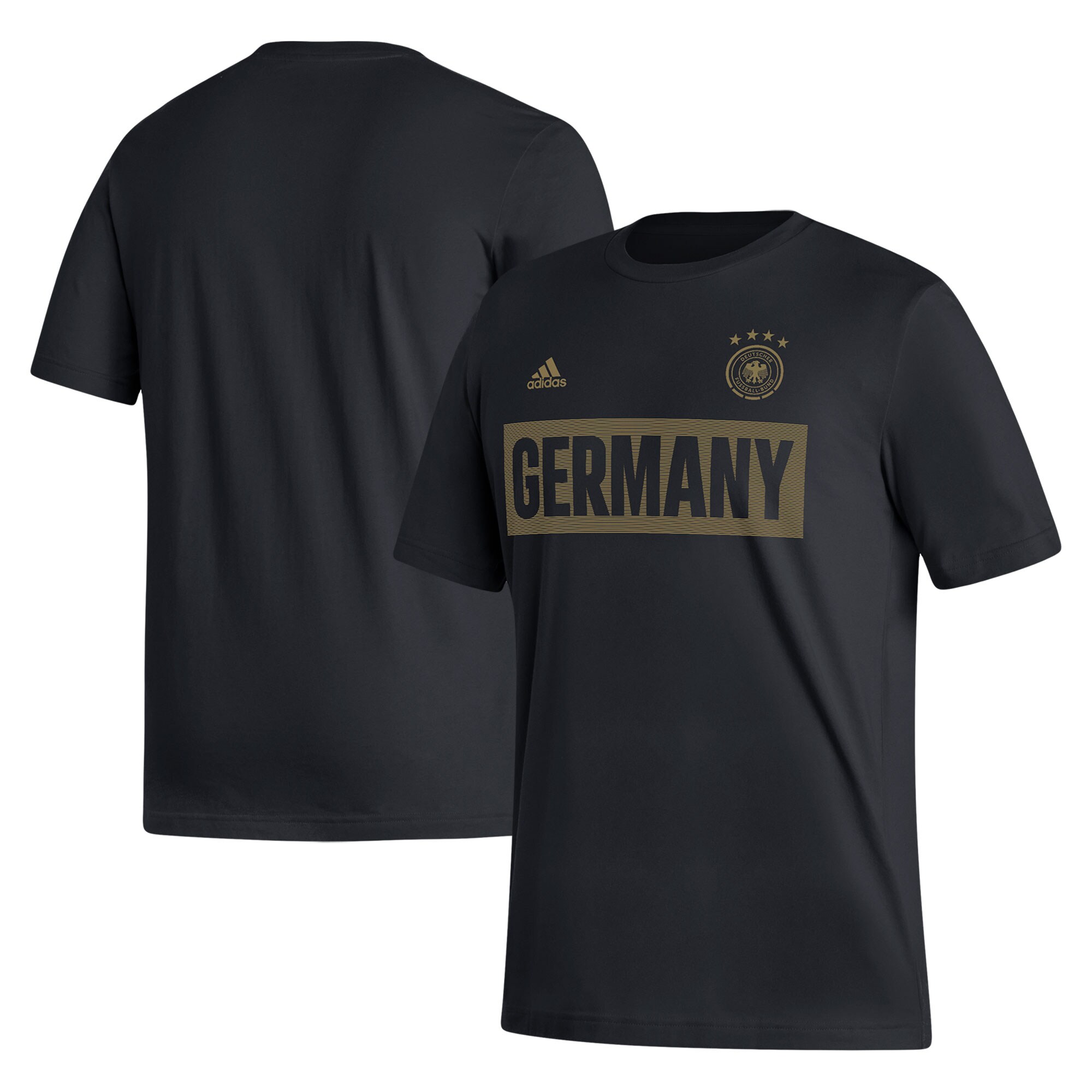 germany national team adidas culture bar t-shirt – black Collection | Australia Football Jerseys And World Cup Kits