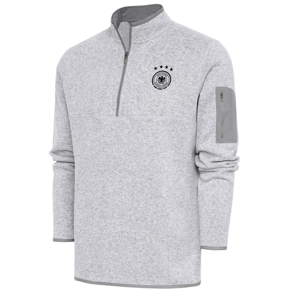 germany national team elevate quarter-zip pullover – heather gray Collection | Australia Football Jerseys And World Cup Kits