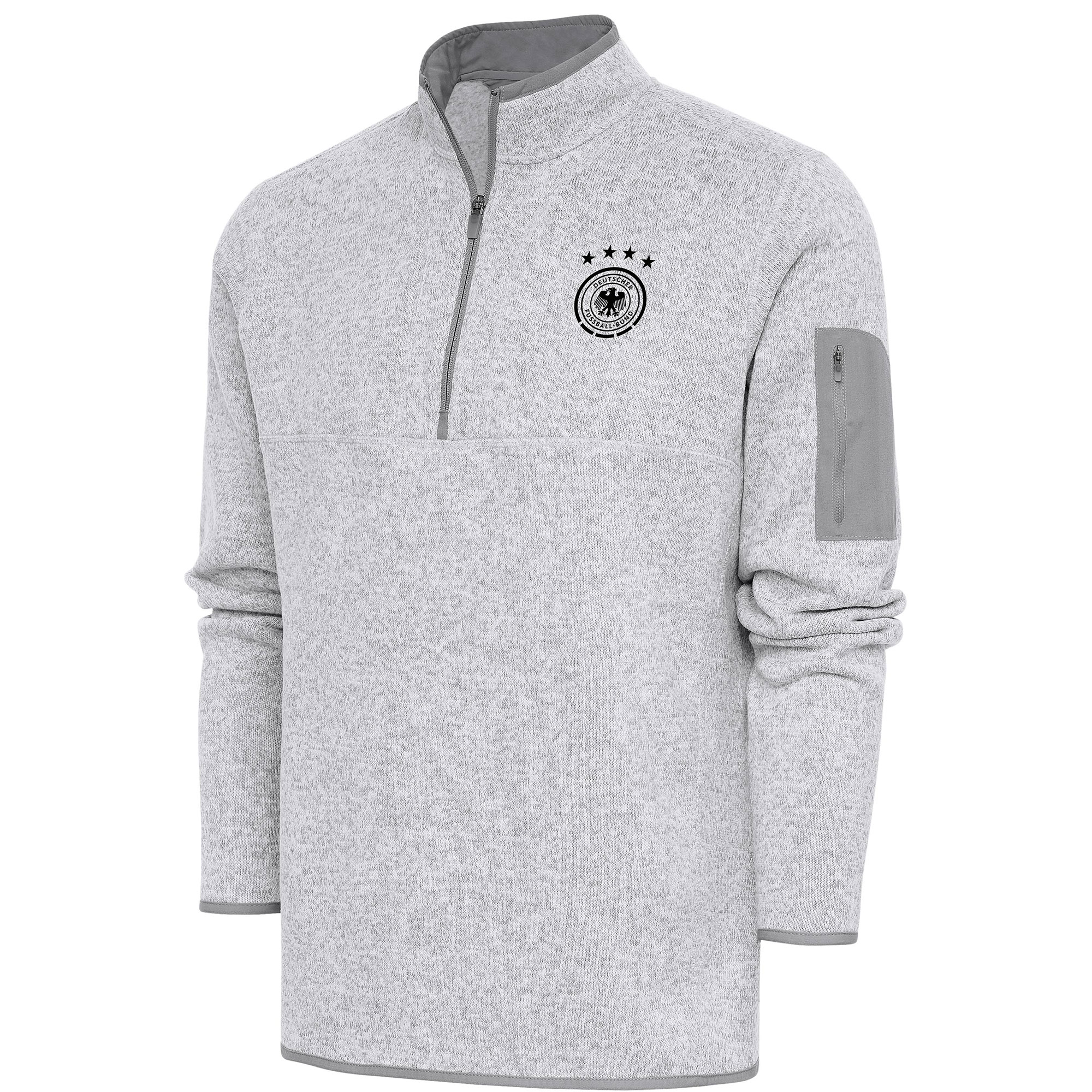 germany national team elevate quarter-zip pullover – heather gray Collection | Australia Football Jerseys And World Cup Kits