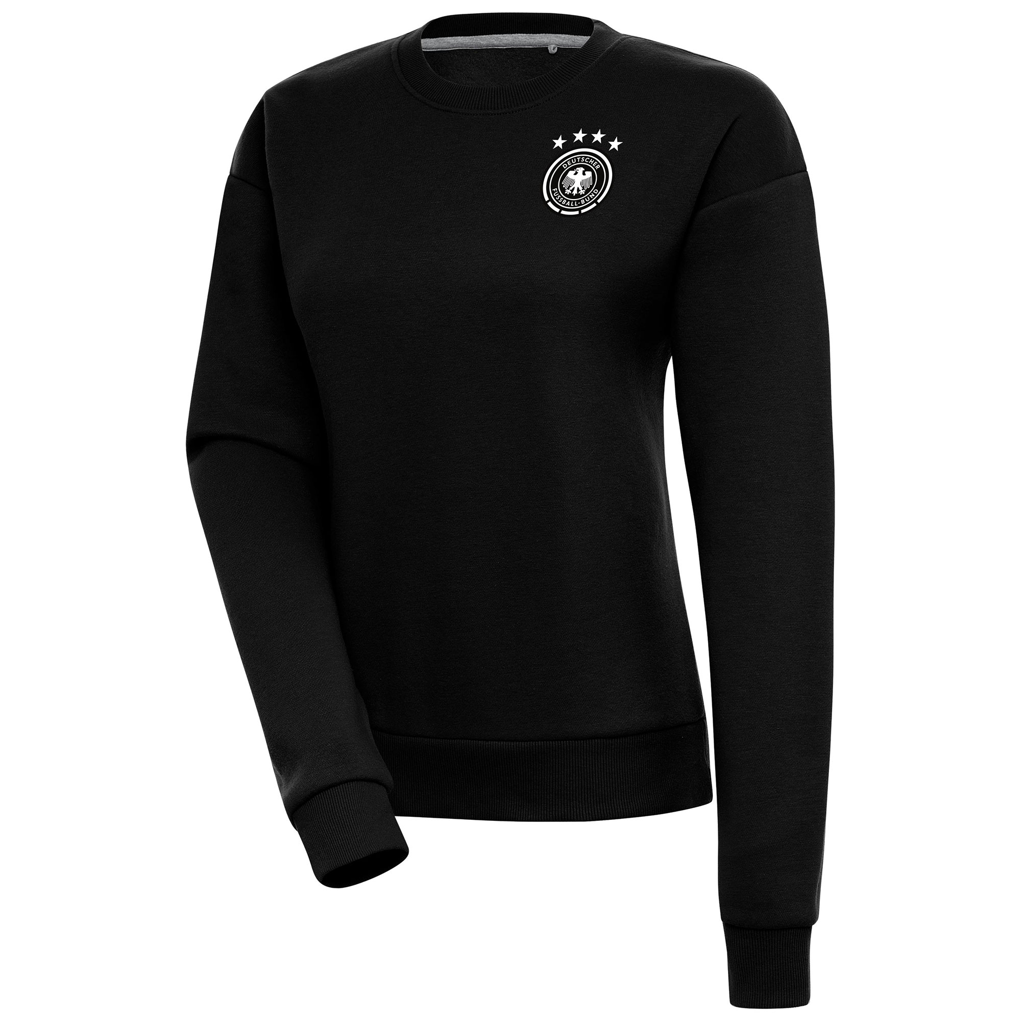 germany national team womens takeover crewneck pullover sweatshirt – black Collection | Australia Football Jerseys And World Cup Kits