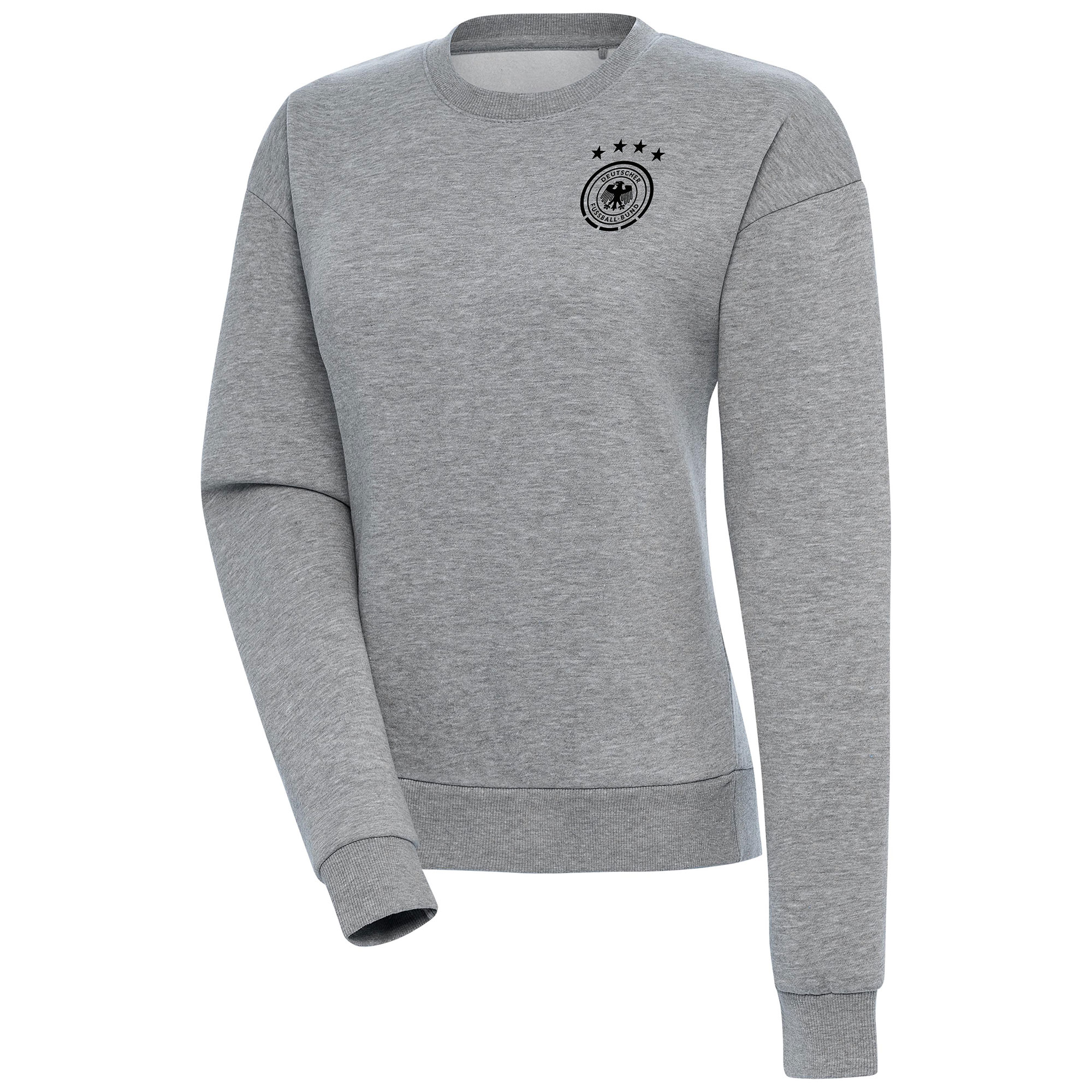 germany national team womens takeover crewneck pullover sweatshirt – heather gray Collection | Australia Football Jerseys And World Cup Kits
