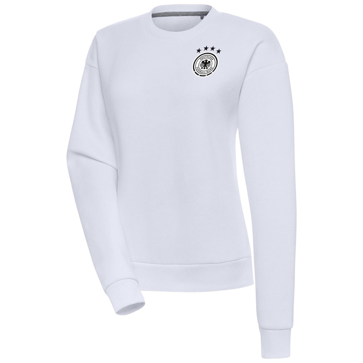 germany national team womens takeover crewneck pullover sweatshirt – white Collection | Australia Football Jerseys And World Cup Kits
