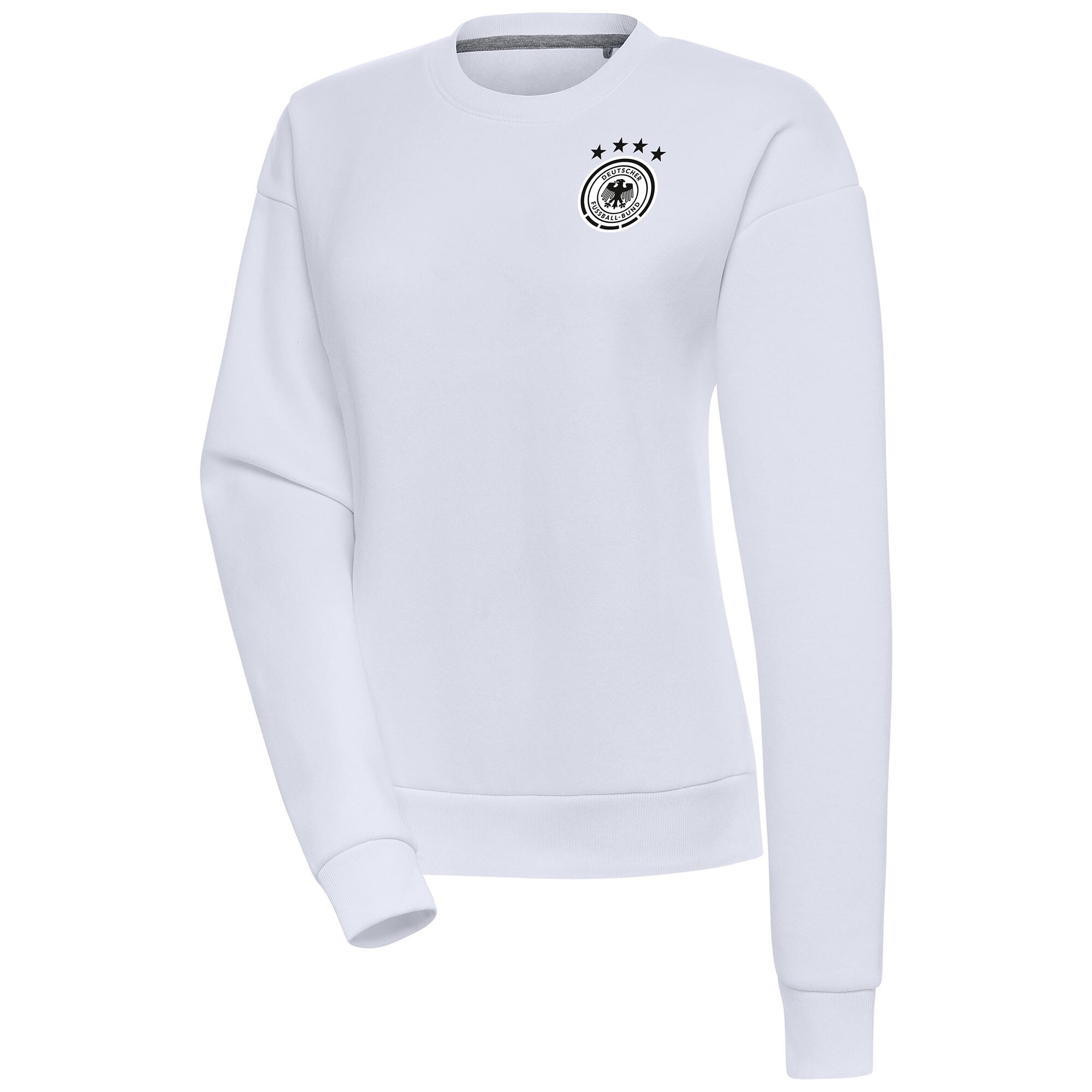 germany national team womens takeover crewneck pullover sweatshirt – white Collection | Australia Football Jerseys And World Cup Kits
