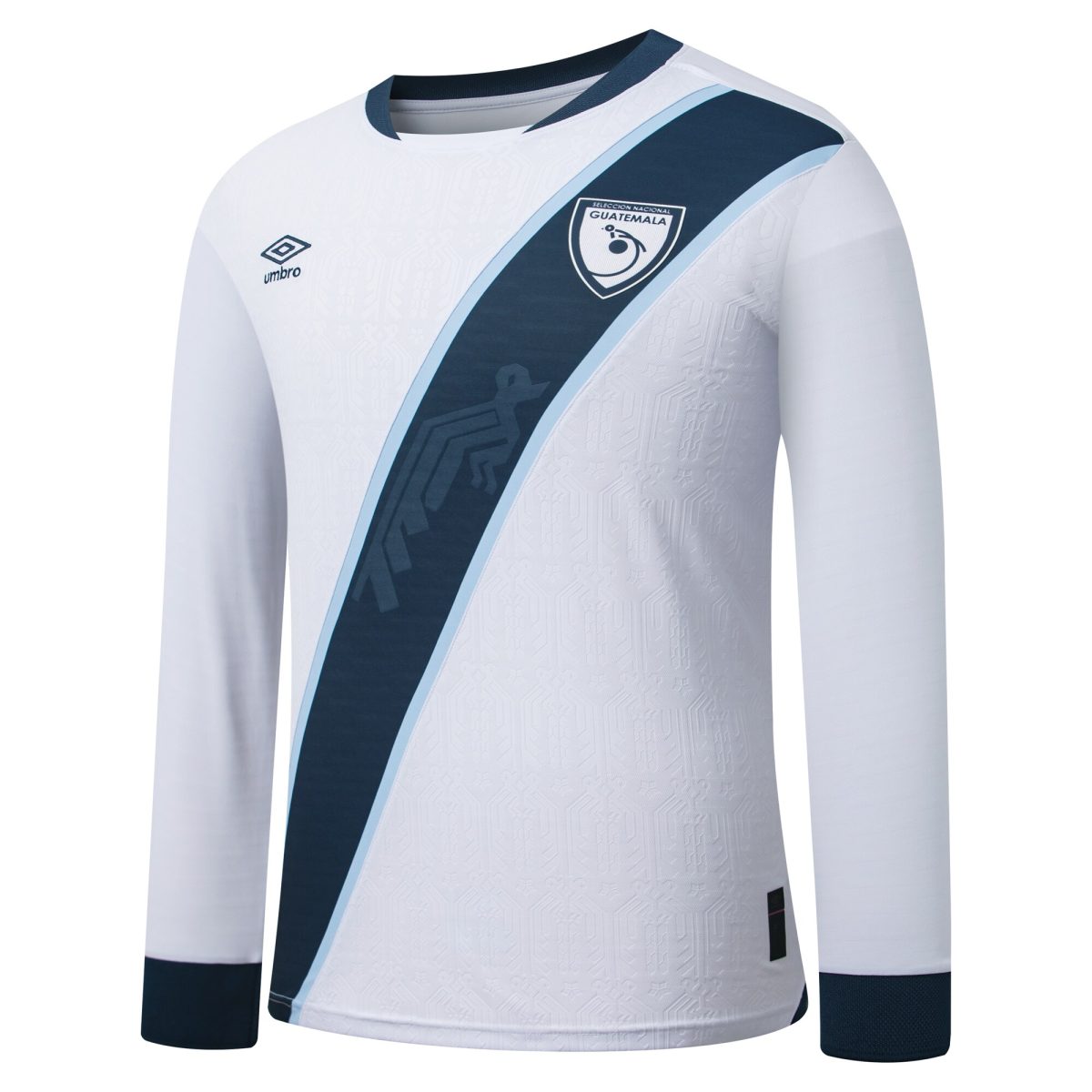 guatemala national team umbro 2025 home replica long sleeve jersey – white Collection | Australia Football Jerseys And World Cup Kits