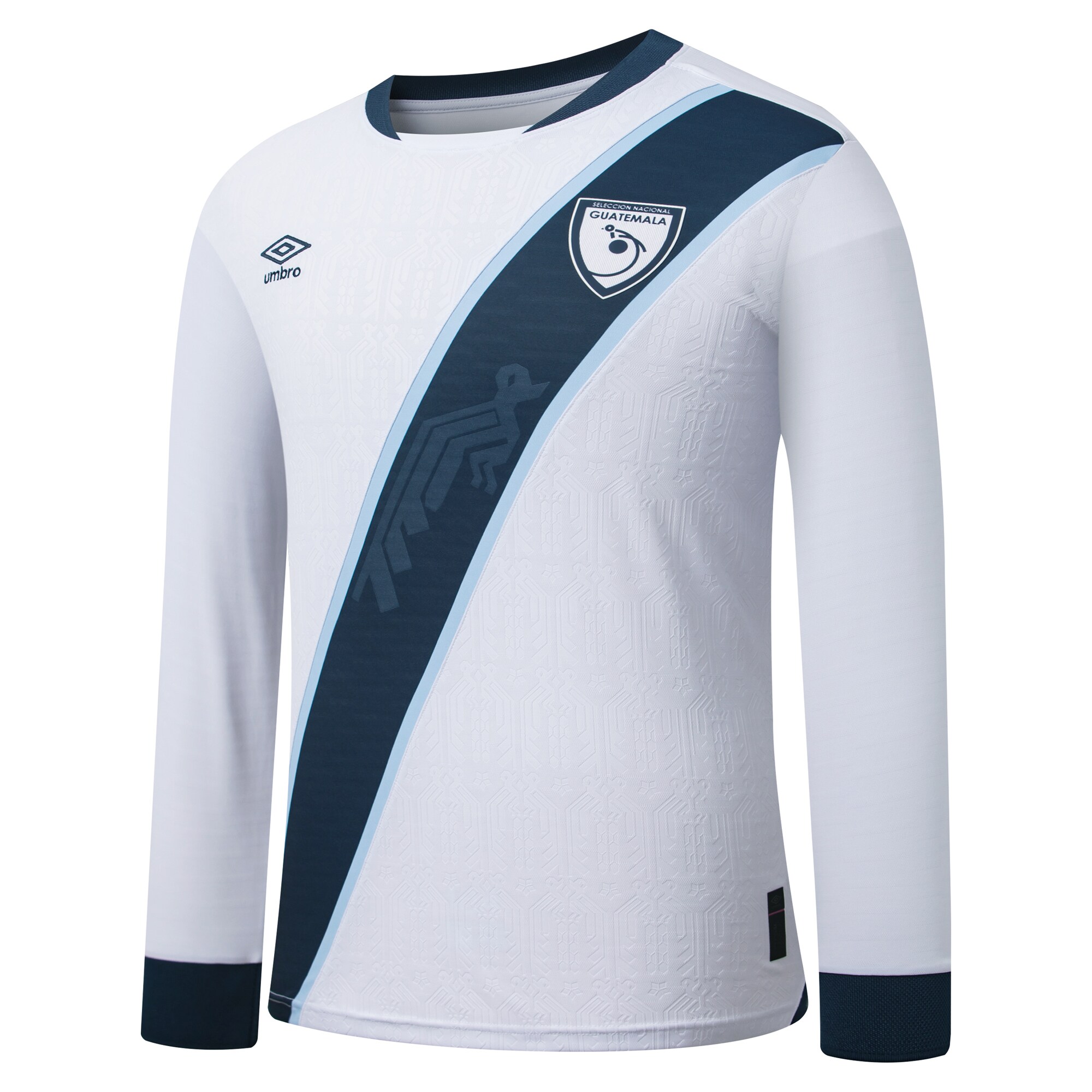 guatemala national team umbro 2025 home replica long sleeve jersey – white Collection | Australia Football Jerseys And World Cup Kits