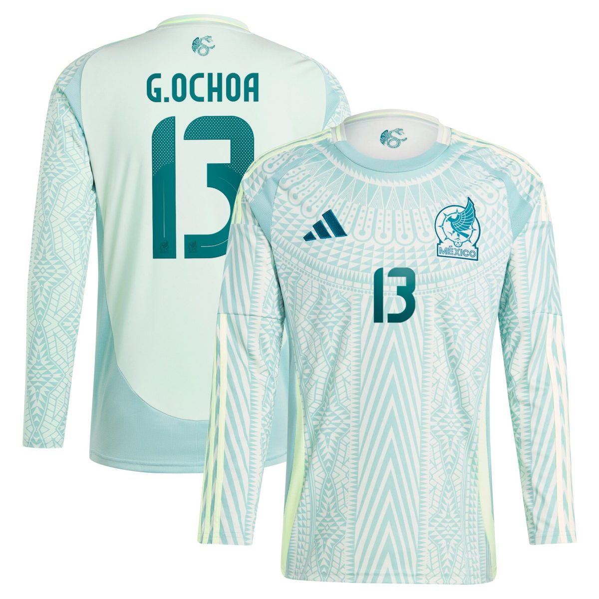 guillermo ochoa mexico national team adidas 2024 away replica player long sleeve jersey – green Collection | Australia Football Jerseys And World Cup Kits