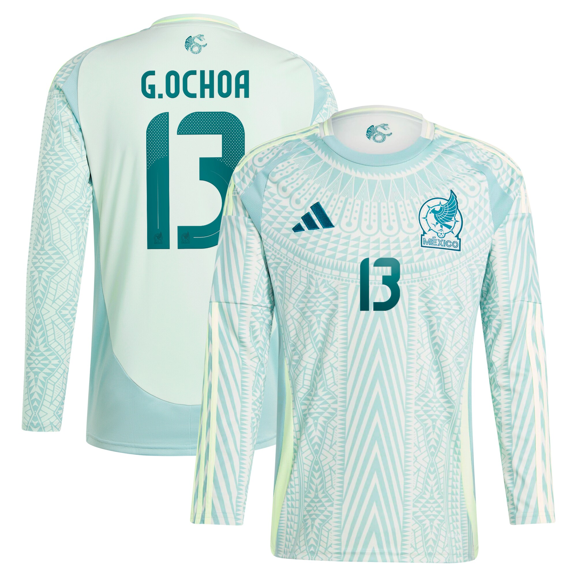 guillermo ochoa mexico national team adidas 2024 away replica player long sleeve jersey – green Collection | Australia Football Jerseys And World Cup Kits