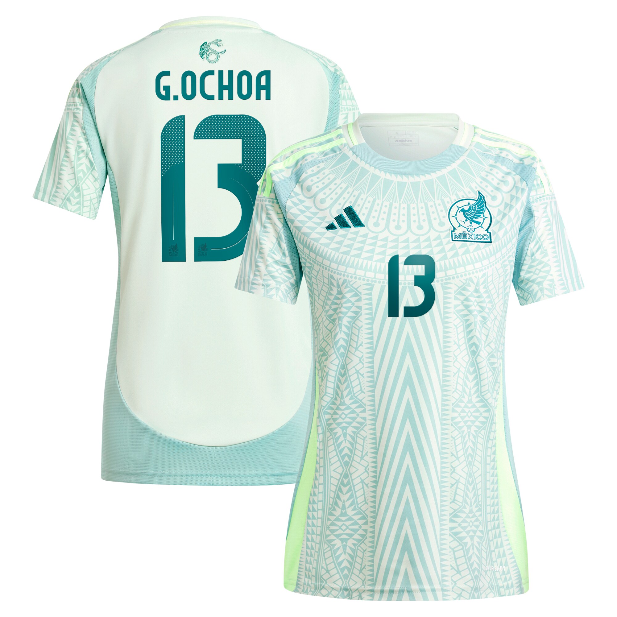 guillermo ochoa mexico national team adidas womens 2024 away replica player jersey – green Collection | Australia Football Jerseys And World Cup Kits