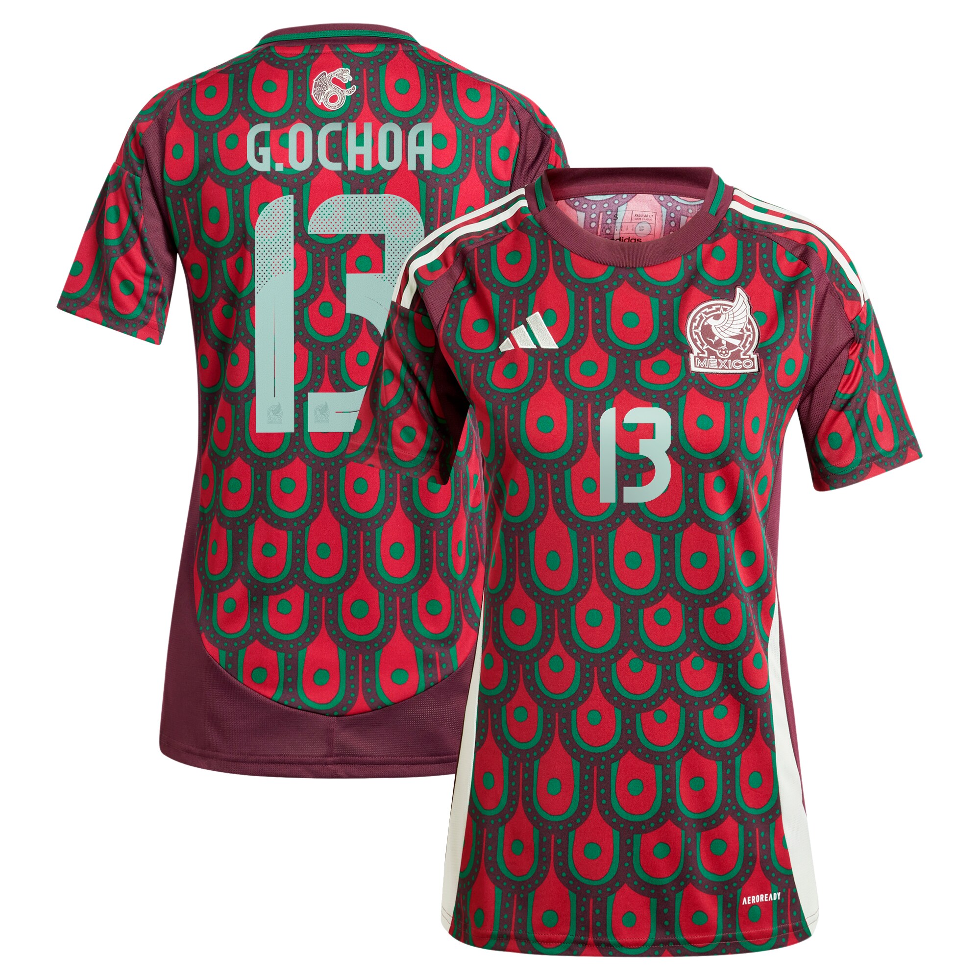 guillermo ochoa mexico national team adidas womens 2024 home replica player jersey – burgundy Collection | Australia Football Jerseys And World Cup Kits
