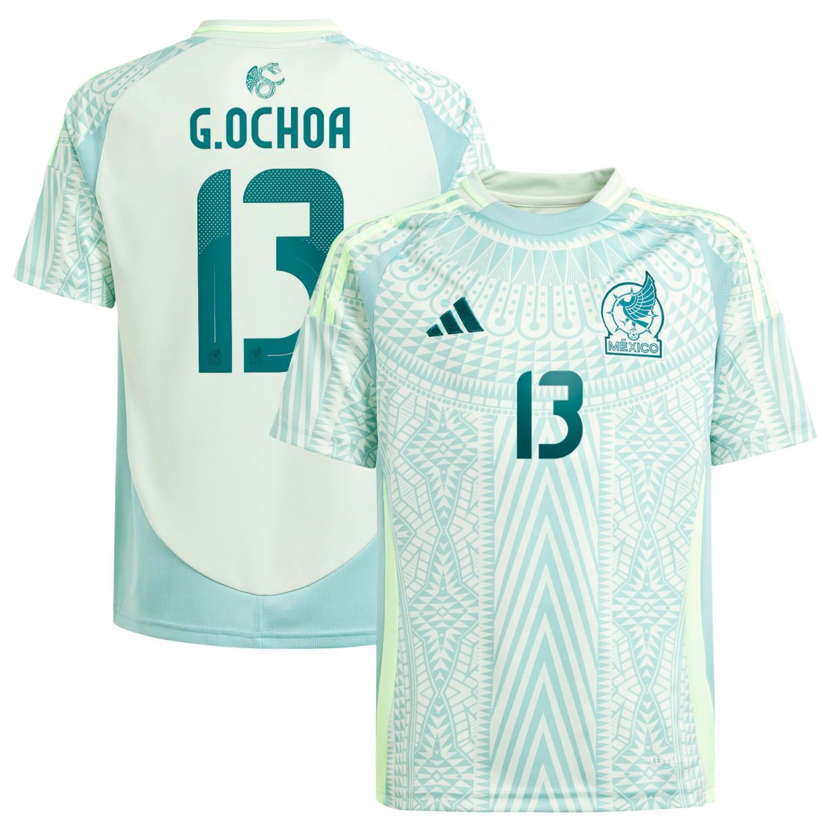 guillermo ochoa mexico national team adidas youth 2024 away replica player jersey – green Collection | Australia Football Jerseys And World Cup Kits