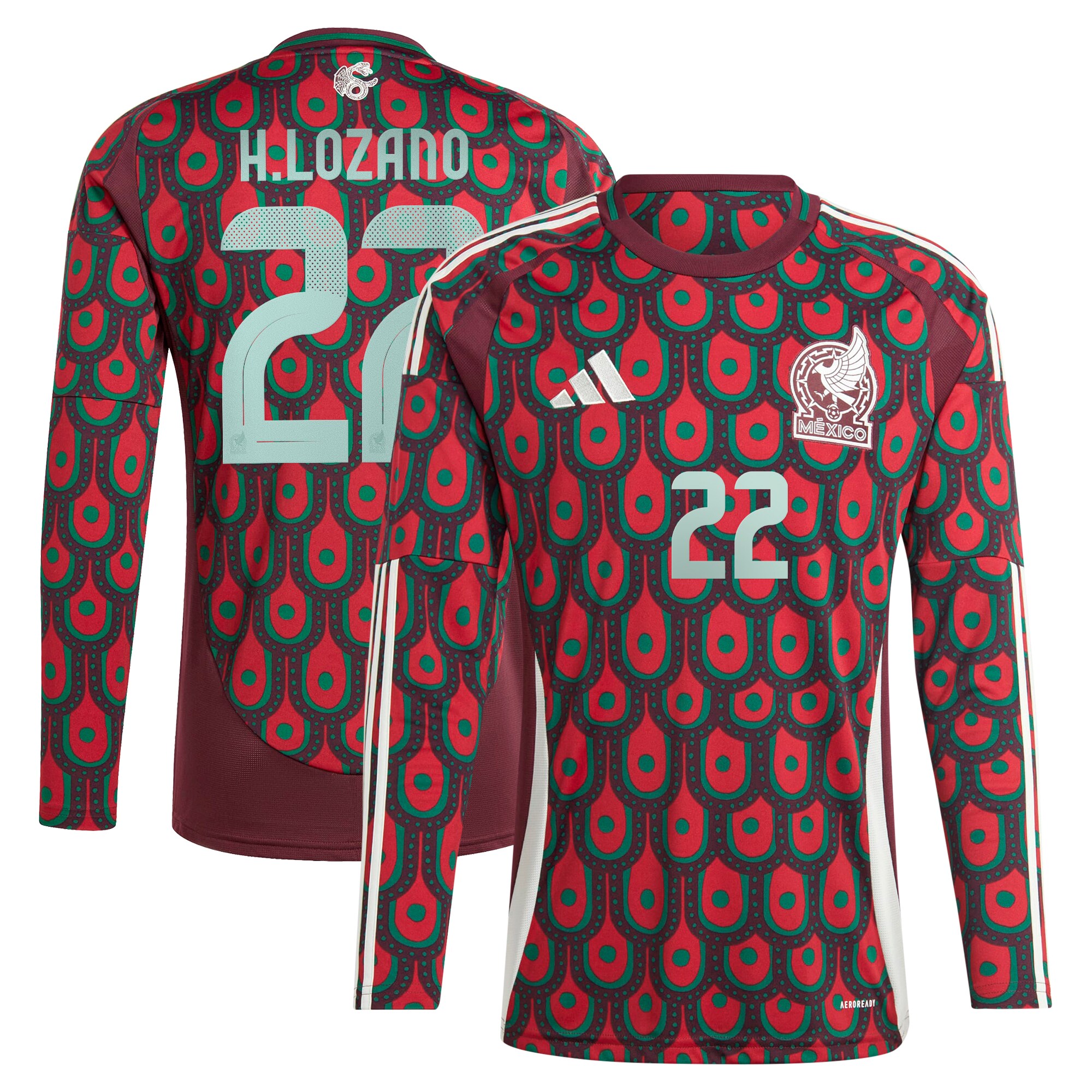 hirving lozano mexico national team adidas 2024 home replica player long sleeve jersey – burgundy Collection | Australia Football Jerseys And World Cup Kits