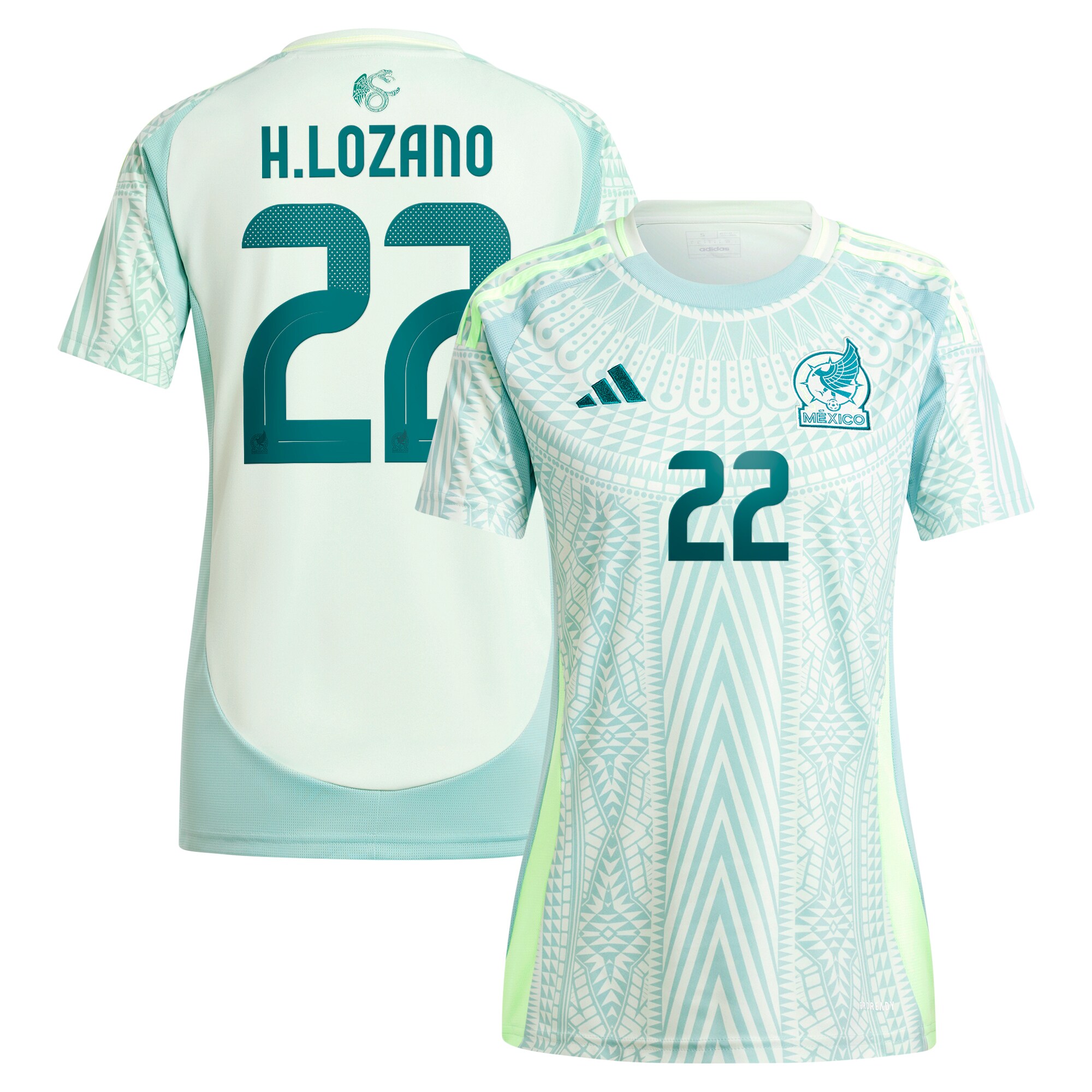 hirving lozano mexico national team adidas womens 2024 away replica player jersey – green Collection | Australia Football Jerseys And World Cup Kits