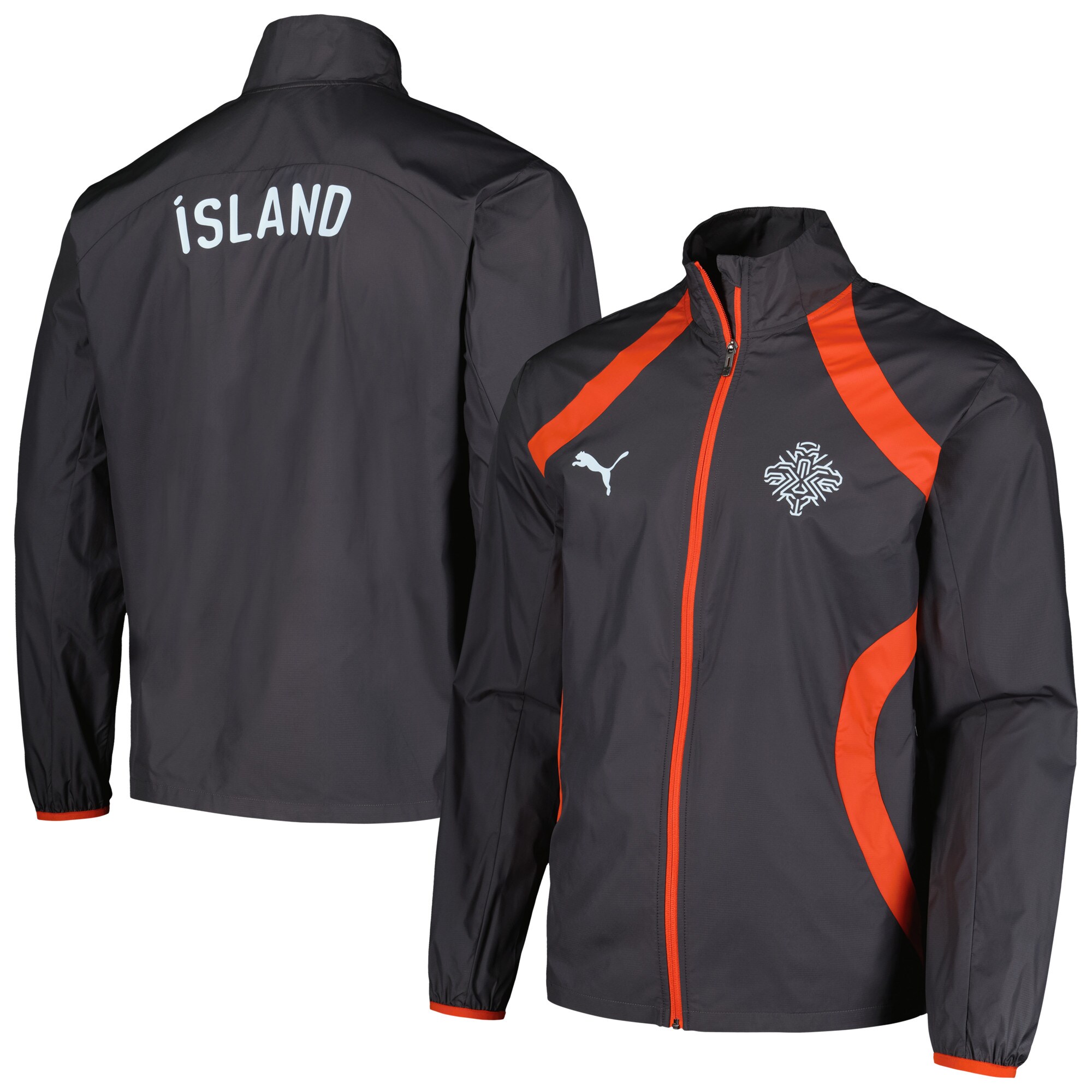 iceland national team puma 2024 pre-match full-zip hoodie jacket – charcoal Collection | Australia Football Jerseys And World Cup Kits