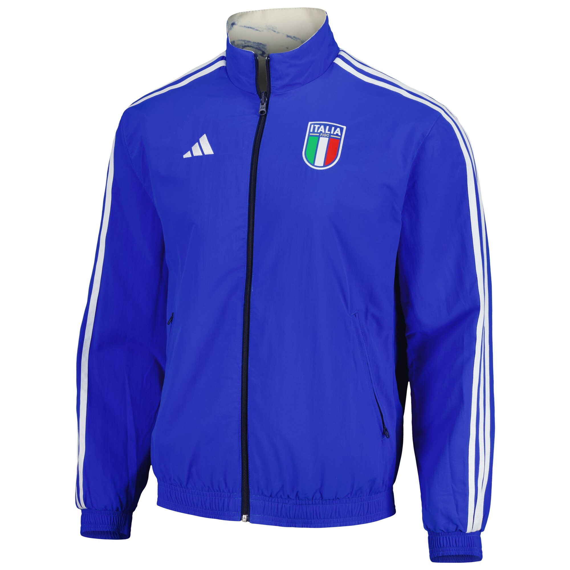 italy national team adidas team logo anthem reversible full-zip jacket – white Collection | Australia Football Jerseys And World Cup Kits