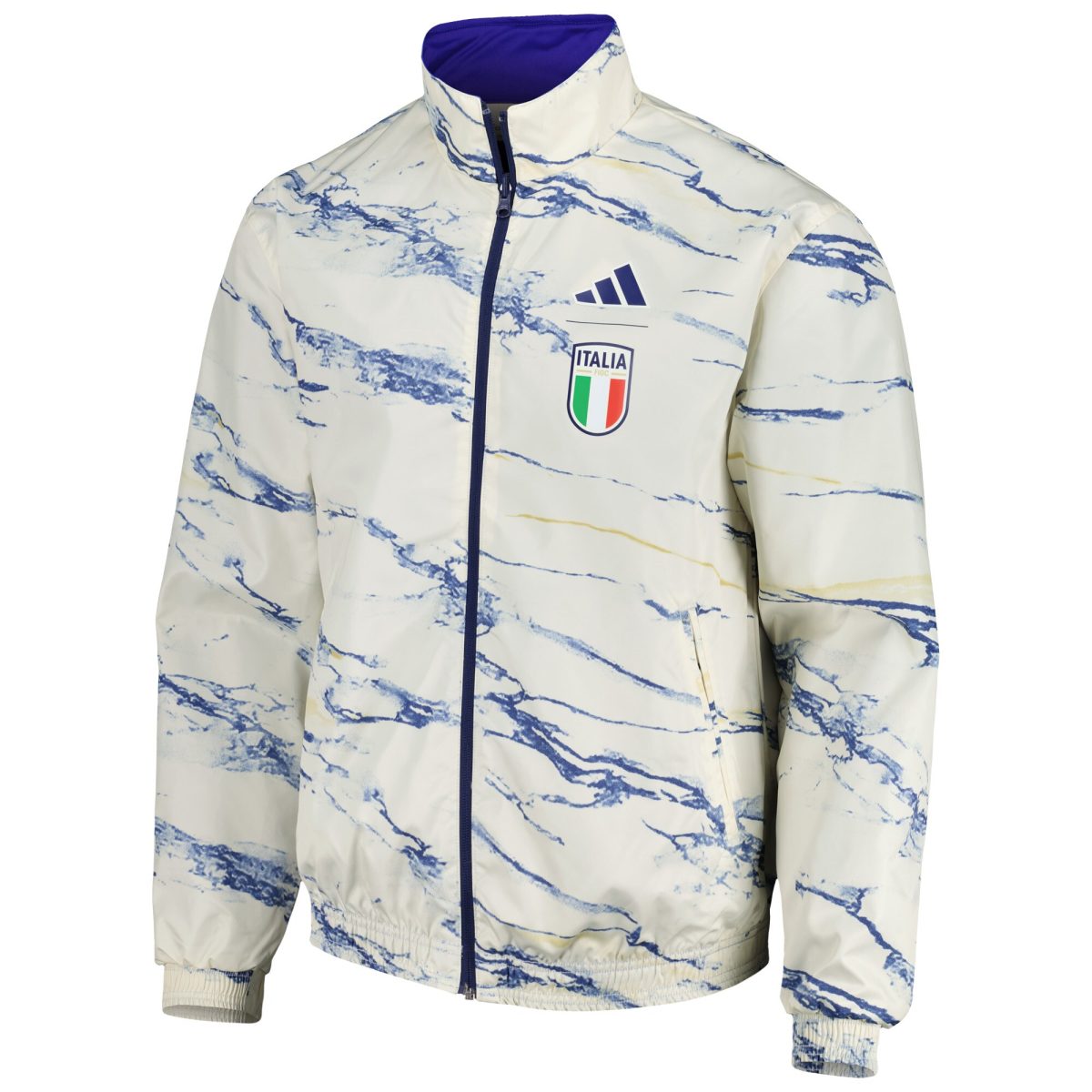 italy national team adidas team logo anthem reversible full-zip jacket – white Collection | Australia Football Jerseys And World Cup Kits