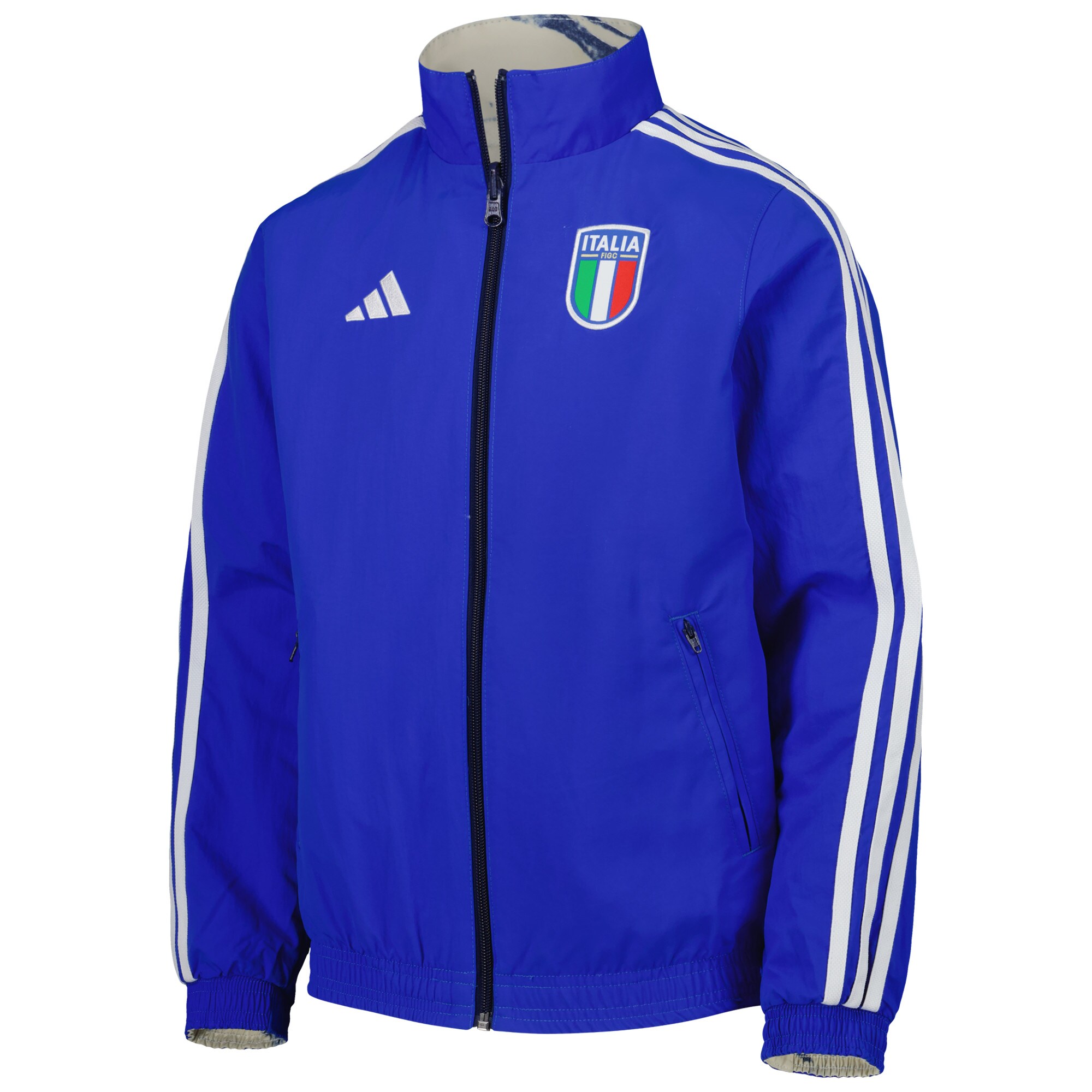 italy national team adidas youth team anthem reversible full-zip jacket – blue Collection | Australia Football Jerseys And World Cup Kits