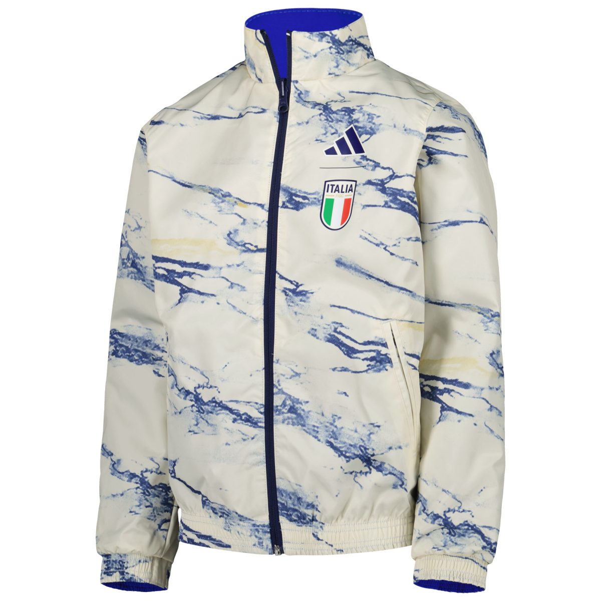 italy national team adidas youth team anthem reversible full-zip jacket – blue Collection | Australia Football Jerseys And World Cup Kits