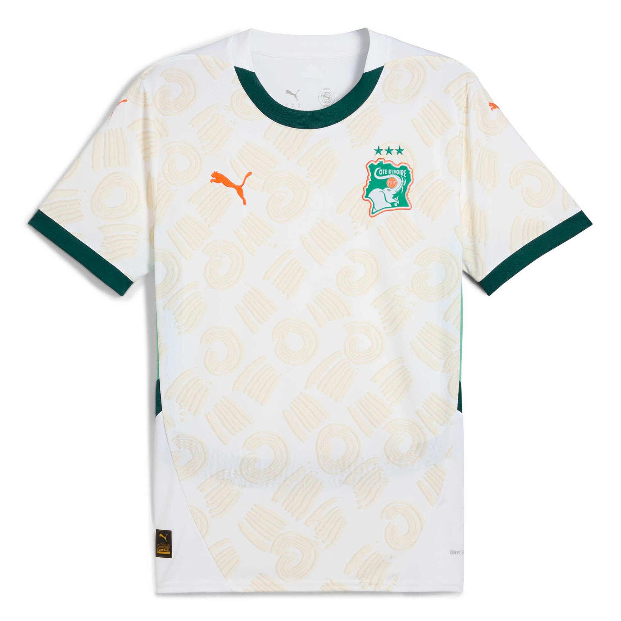 ivory coast national team puma 2025 away replica jersey – white Collection | Australia Football Jerseys And World Cup Kits