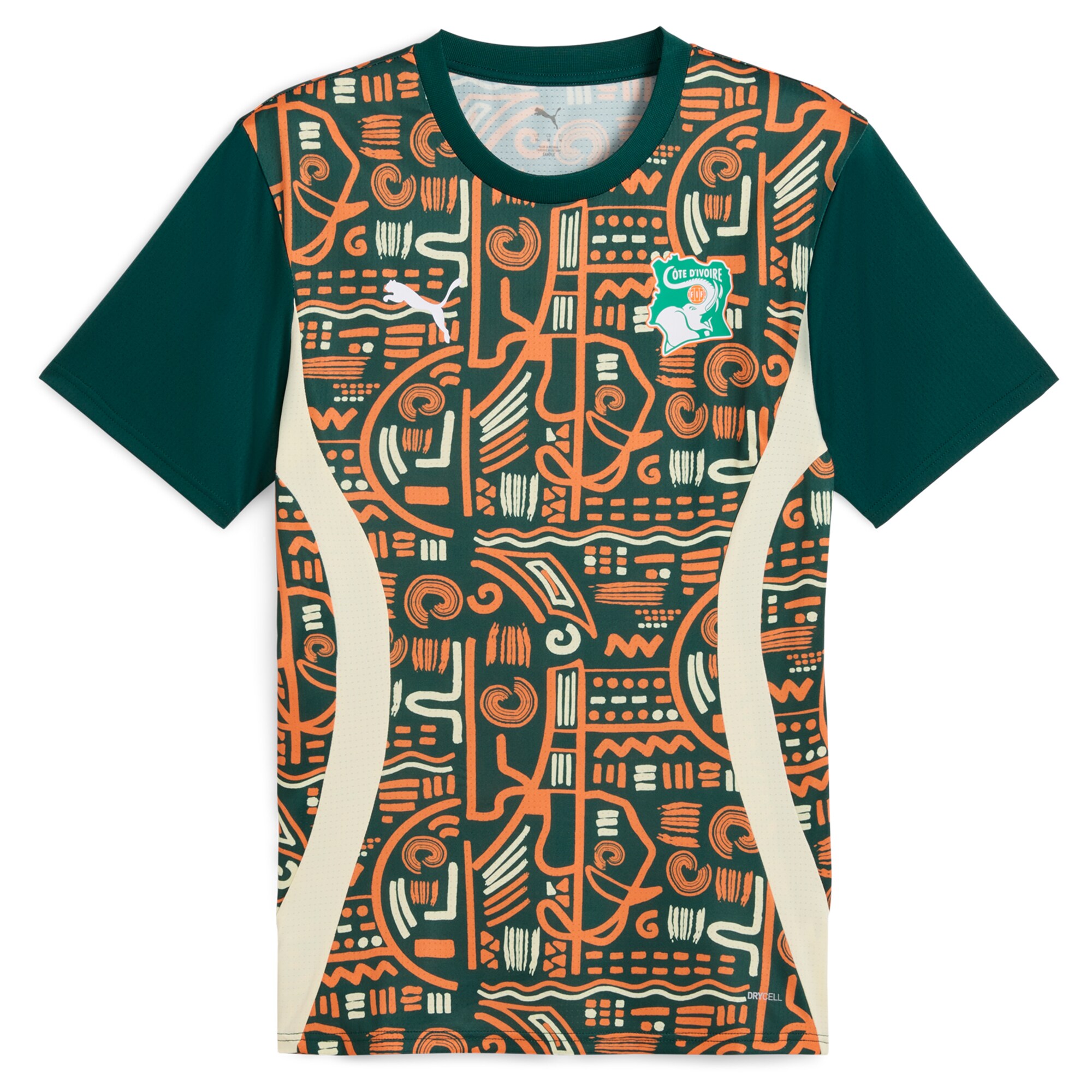 ivory coast national team puma 2025 pre-match jersey – green Collection | Australia Football Jerseys And World Cup Kits
