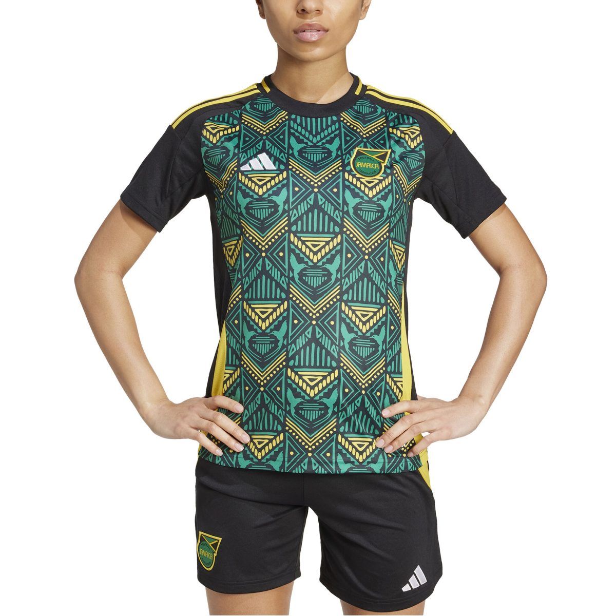 jamaica national team adidas womens 2024 away replica jersey – black Collection | Australia Football Jerseys And World Cup Kits