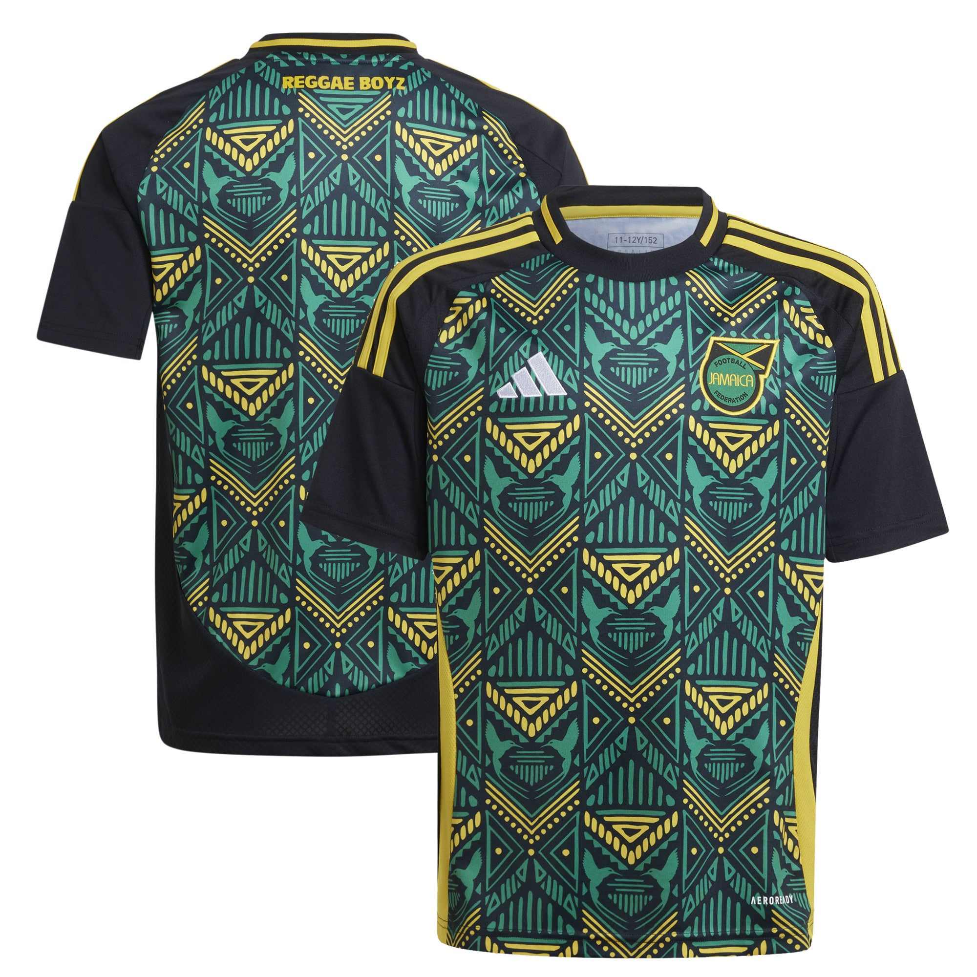 jamaica national team adidas youth 2024 away replica jersey – black Collection | Australia Football Jerseys And World Cup Kits