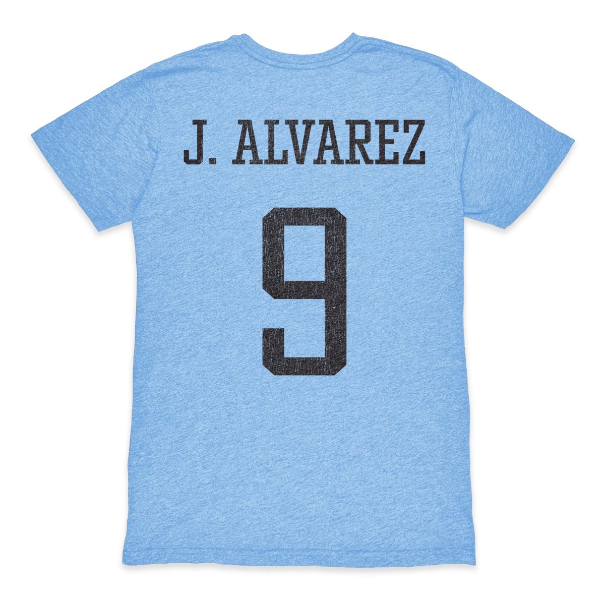 julián Álvarez argentina national team 1863fc player retro tri-blend t-shirt – light blue Collection | Australia Football Jerseys And World Cup Kits