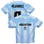julián Álvarez argentina national team vive la fete football jersey – light blue Collection | Australia Football Jerseys And World Cup Kits