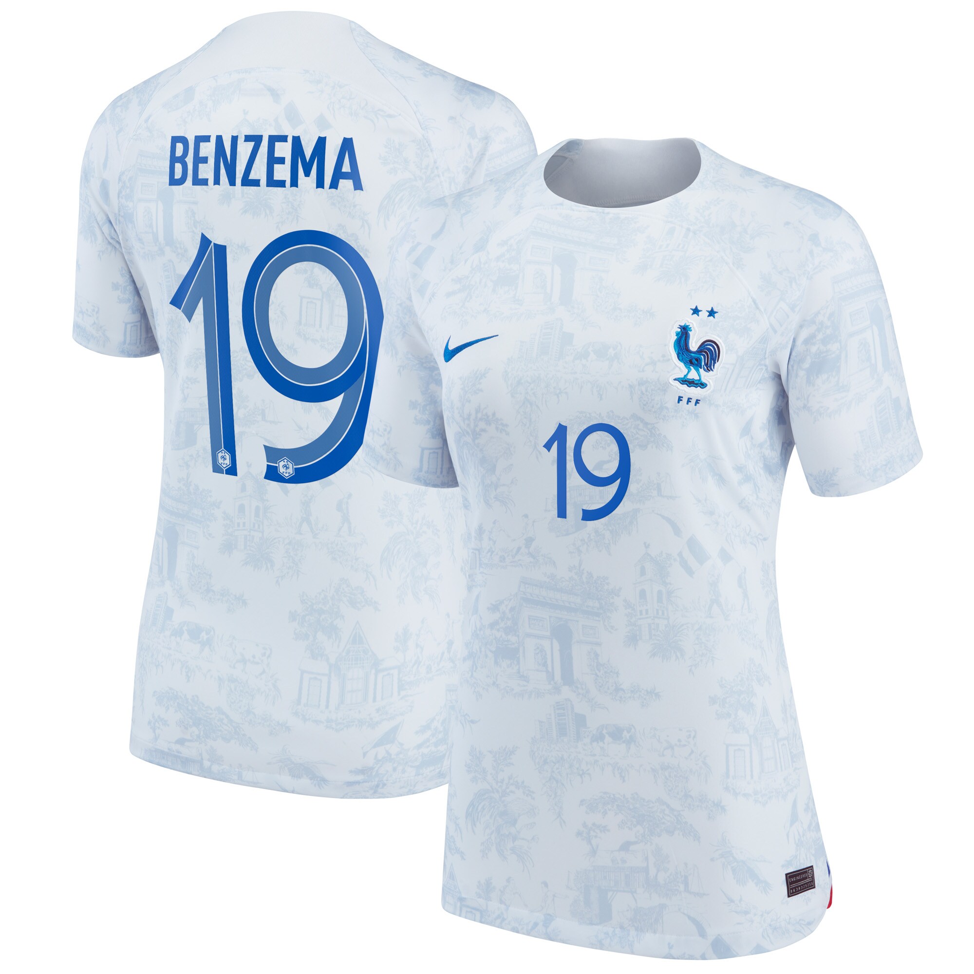 karim benzema france national team nike womens 202223 away breathe stadium replica player jersey – white Collection | Australia Football Jerseys And World Cup Kits