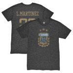 lautaro martinez argentina national team 1863fc retro player tri-blend t-shirt – black Collection | Australia Football Jerseys And World Cup Kits