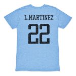 lautaro martinez argentina national team 1863fc retro player tri-blend t-shirt – light blue Collection | Australia Football Jerseys And World Cup Kits
